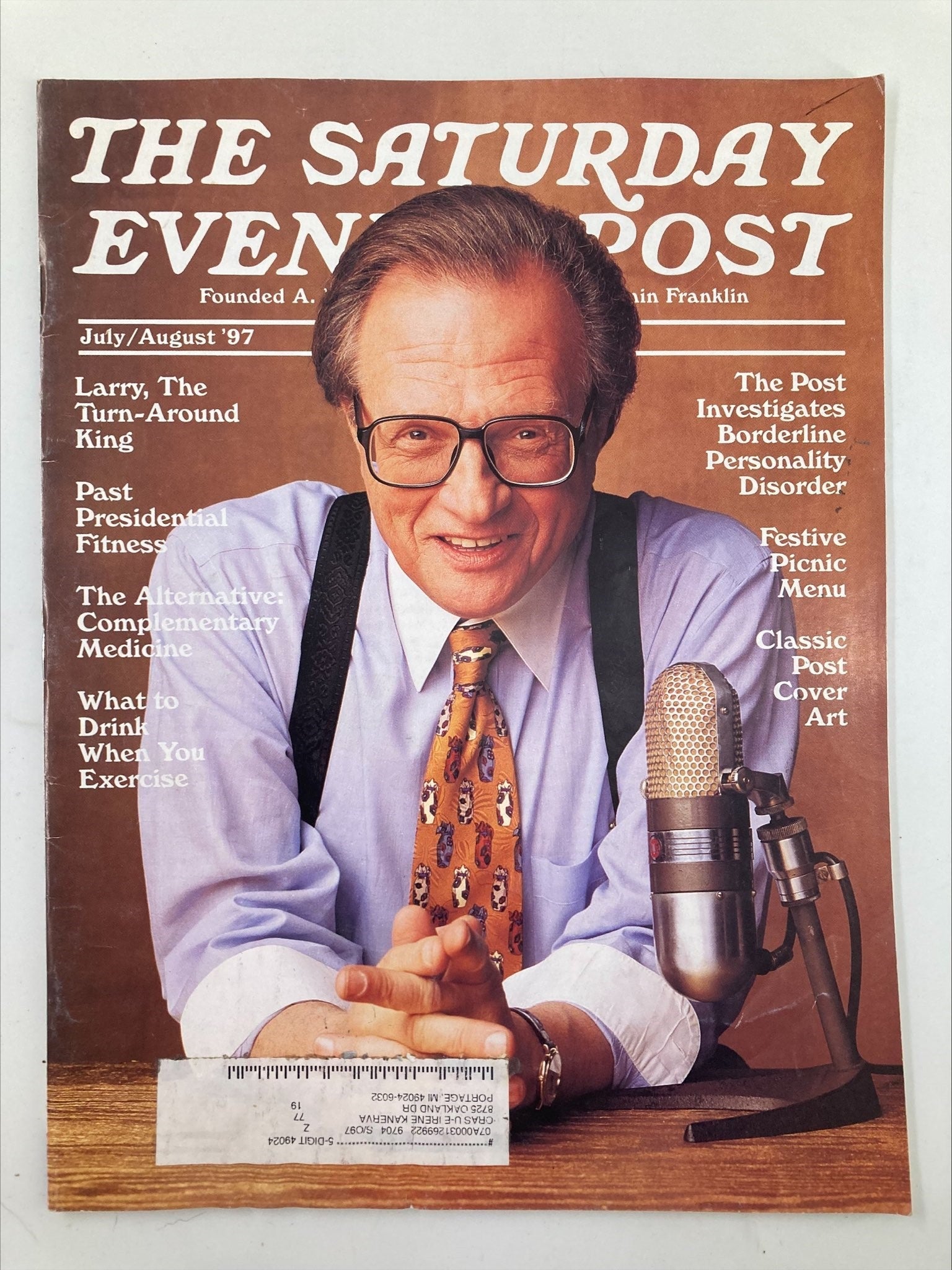 The Saturday Evening Post July 1997 Larry King in The Turn-Around King