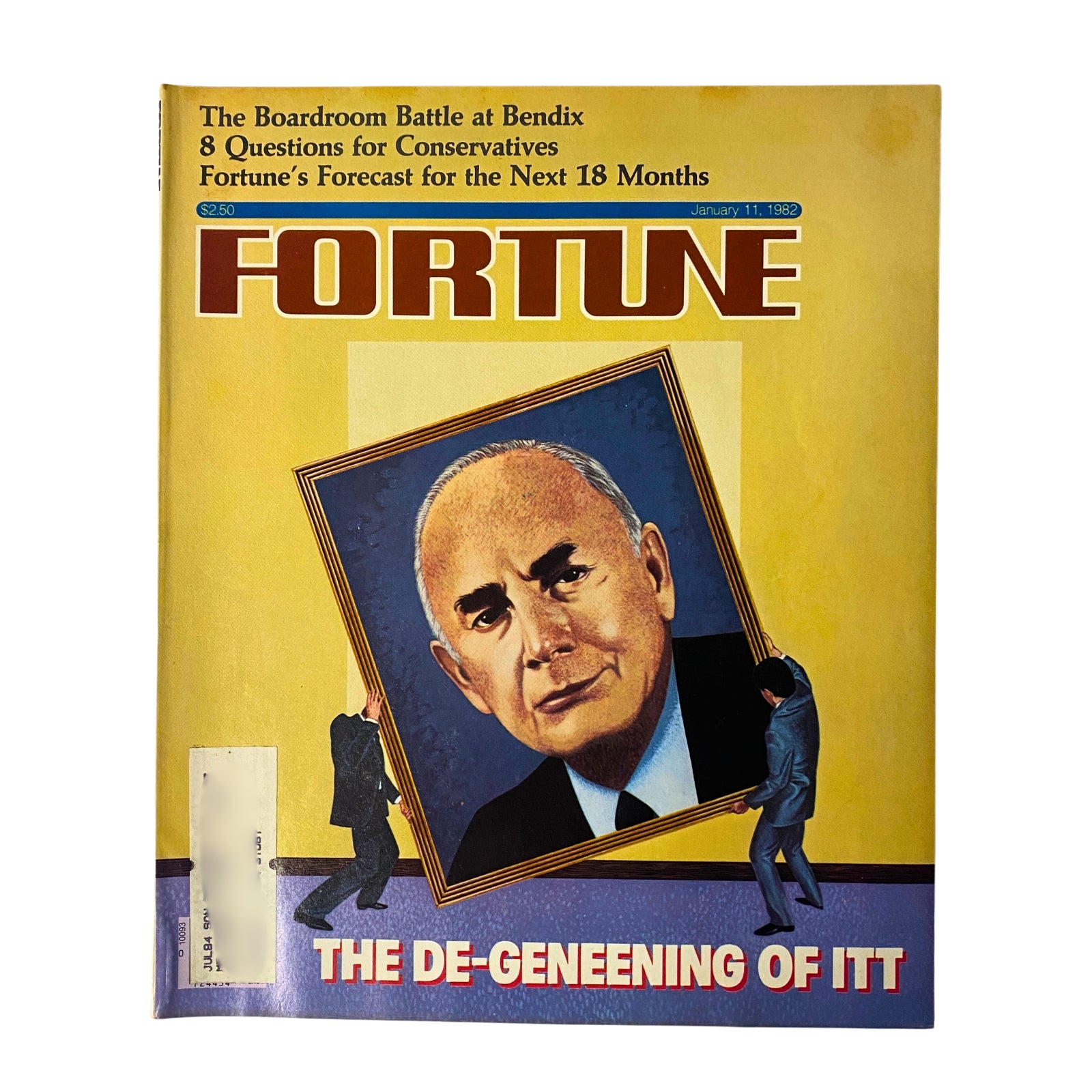 Fortune Magazine January 11, 1982 Chief Executive Harold Geneen VG