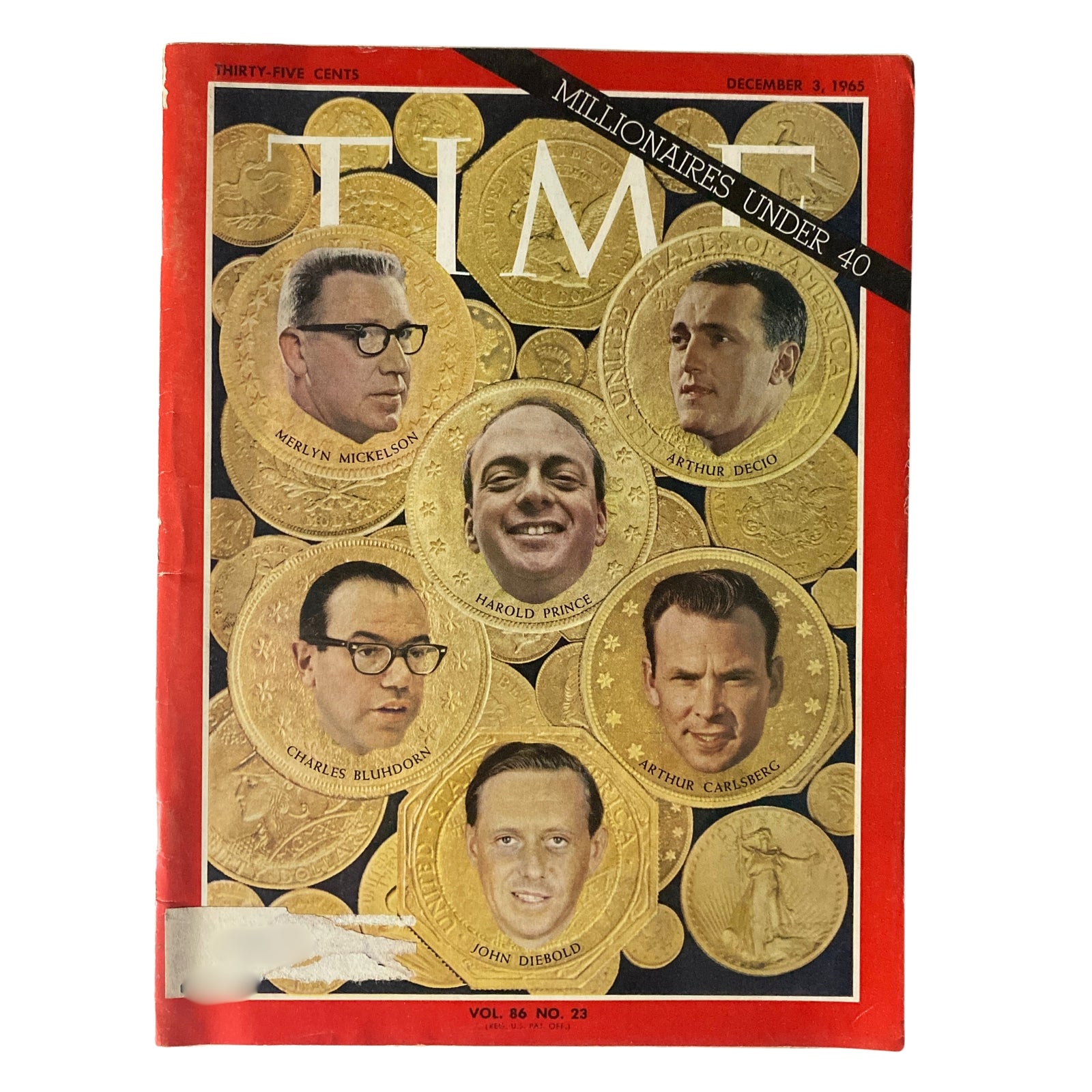 Time Magazine December 3, 1965 Vol 86 No. 23 Merlyn Mickelson Millionaire's