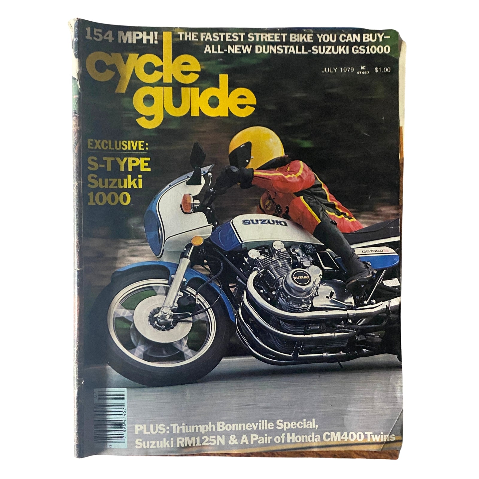 Cycle Guide Magazine July 1979 S-Type Suzuki 1000 Cover No Label GD Interior