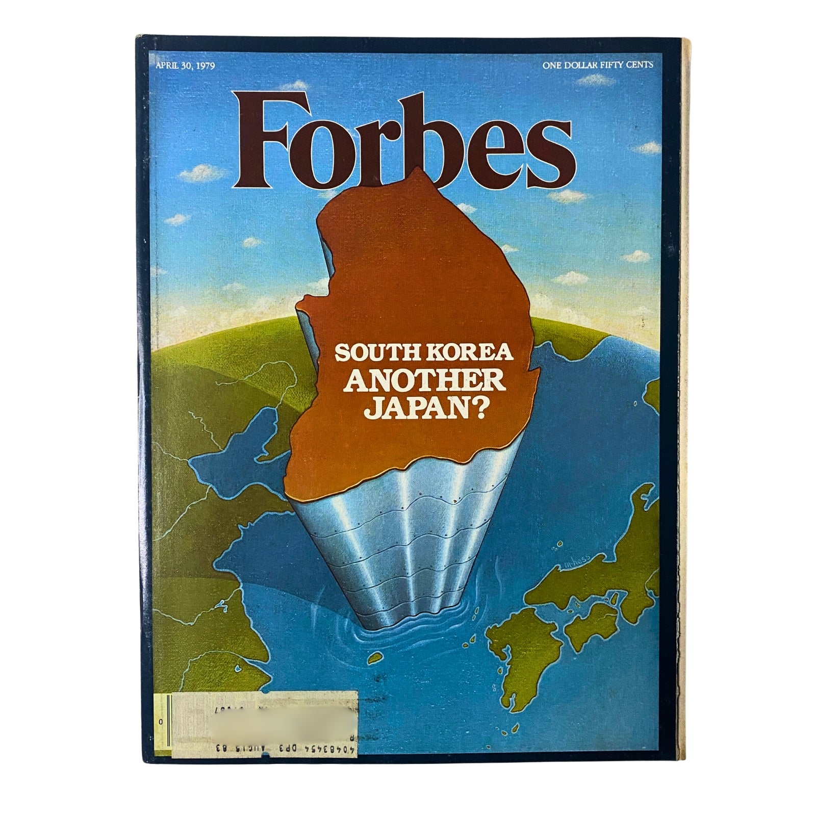 Forbes Magazine April 30, 1979 cover featuring the headline 'South Korea Another Japan?' highlighting economic growth and comparisons between South Korea and Japan.