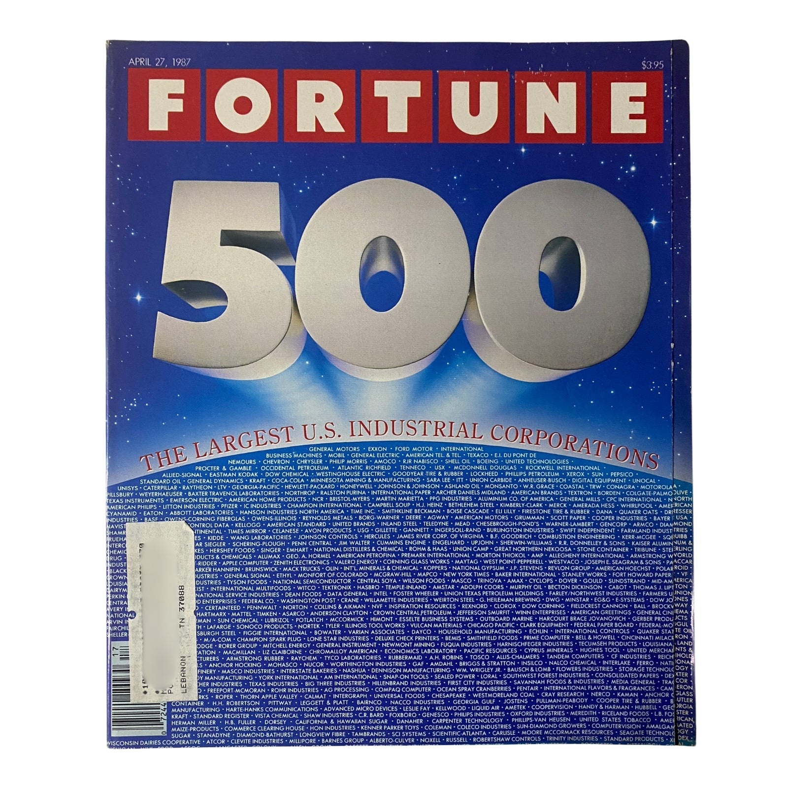 Fortune Magazine April 27, 1987 The 500 Largest U.S. Industrial Corporations VG