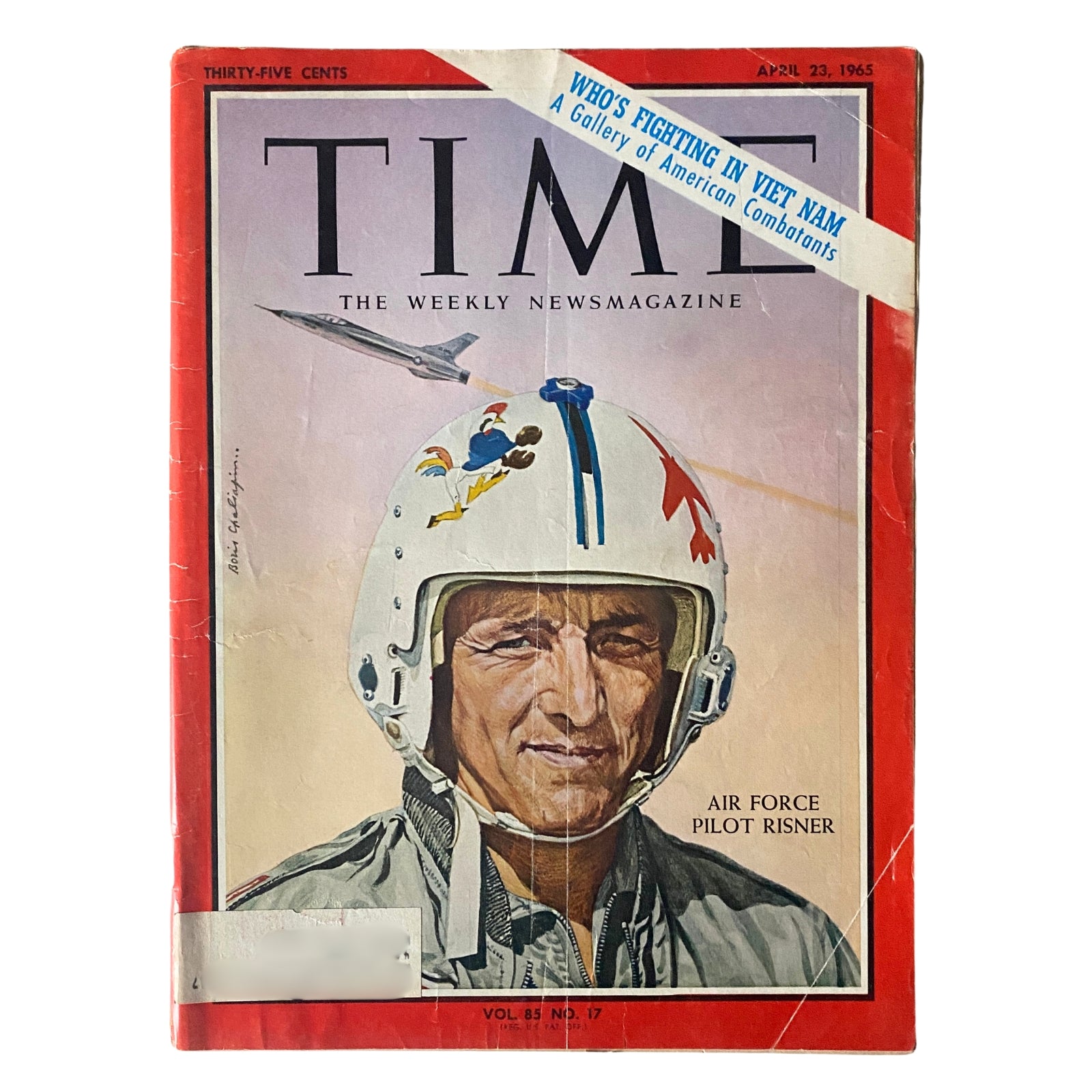 Time Magazine April 23, 1965 Vol 85 No. 17 Air Force Pilot Risner