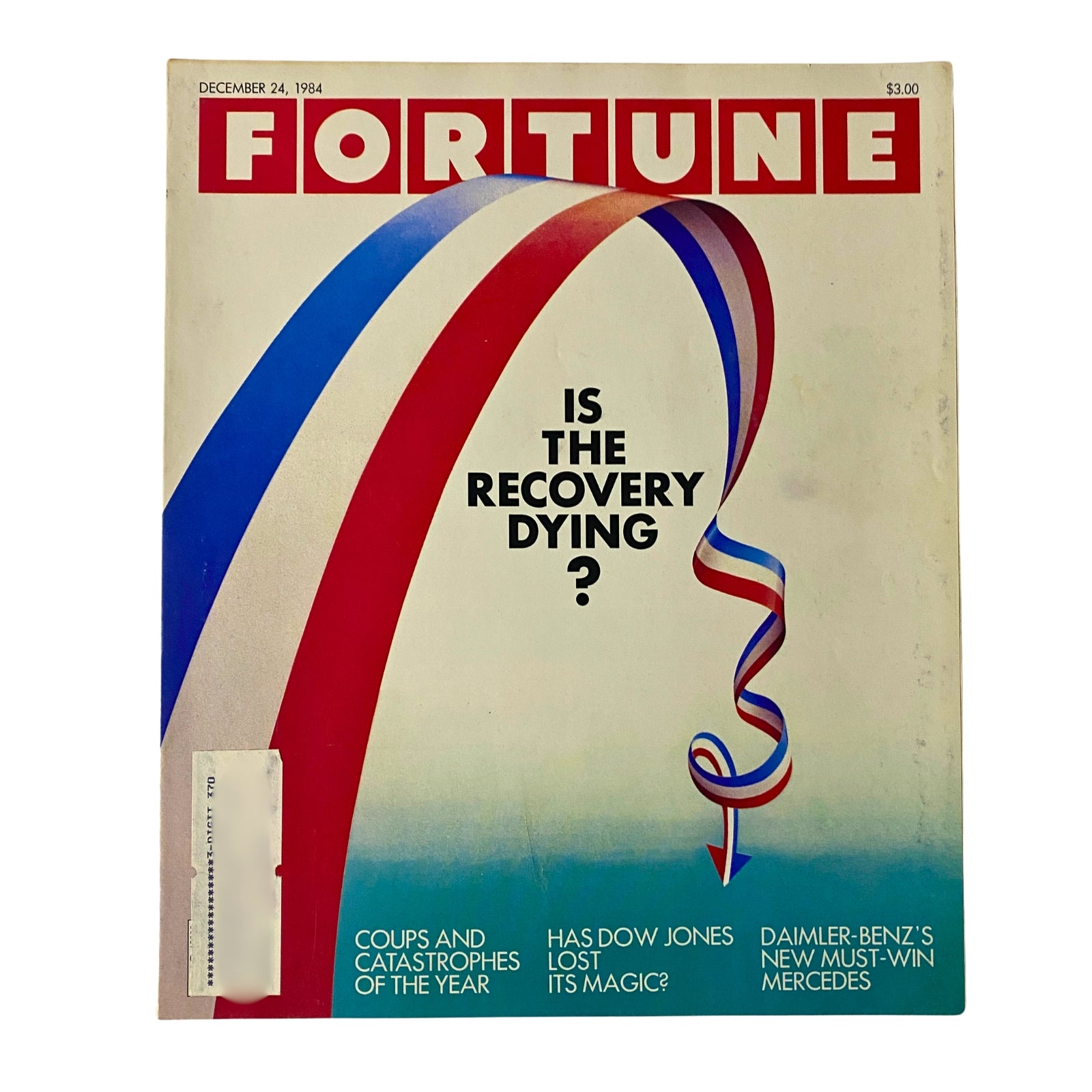 Fortune Magazine December 24, 1984 Is The Recovery Dying? VG