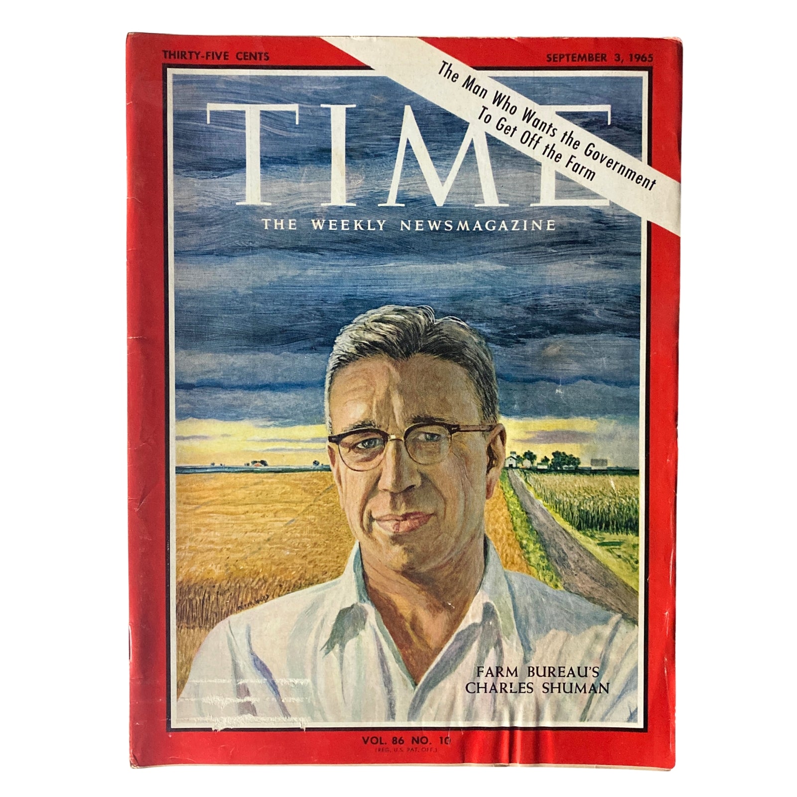 Time Magazine September 3, 1965 Vol 86 No. 10 Farm Bureau's Charles Shuman