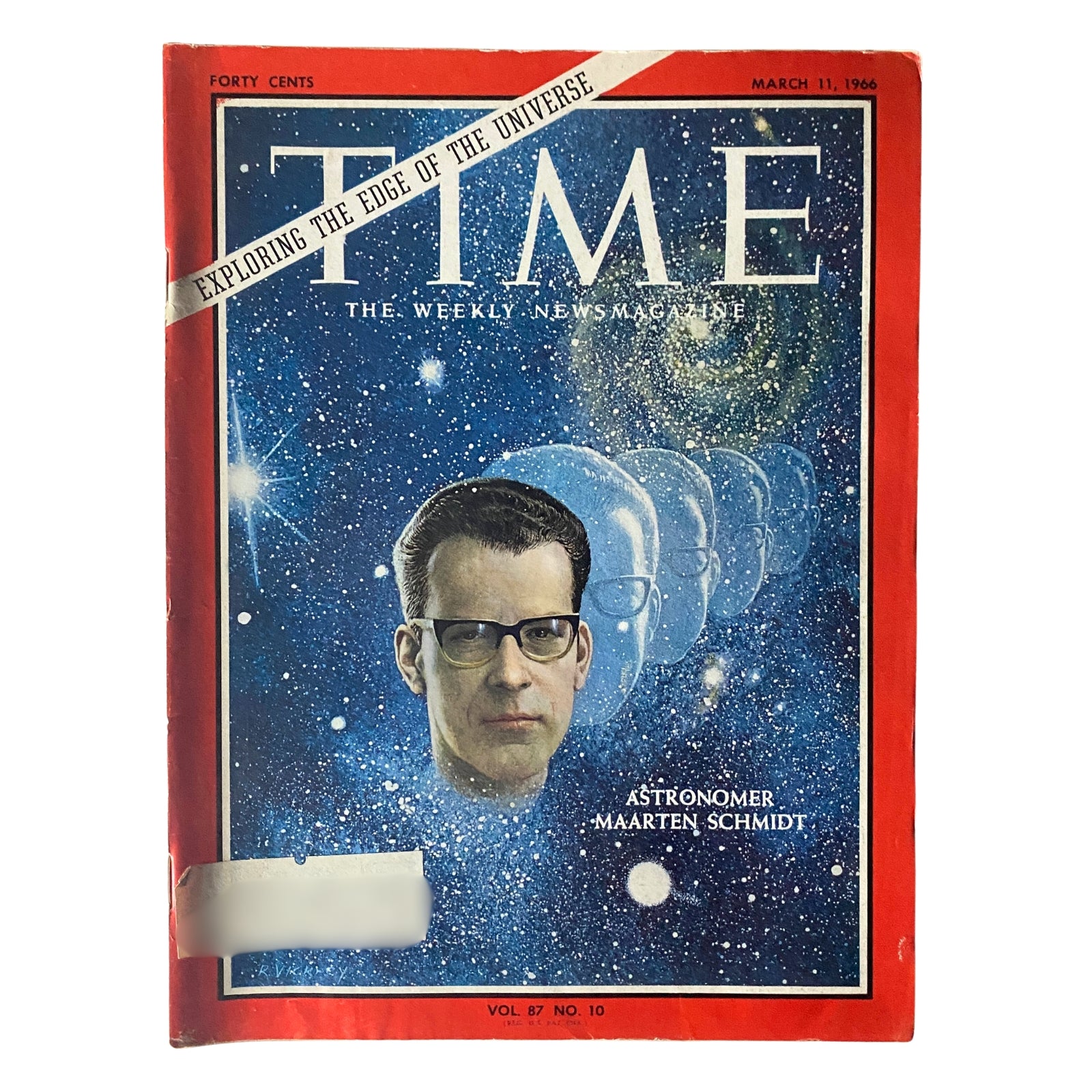 Time Magazine March 11, 1966 Vol 87 No. 10 Astronomer Maarten Schmidt