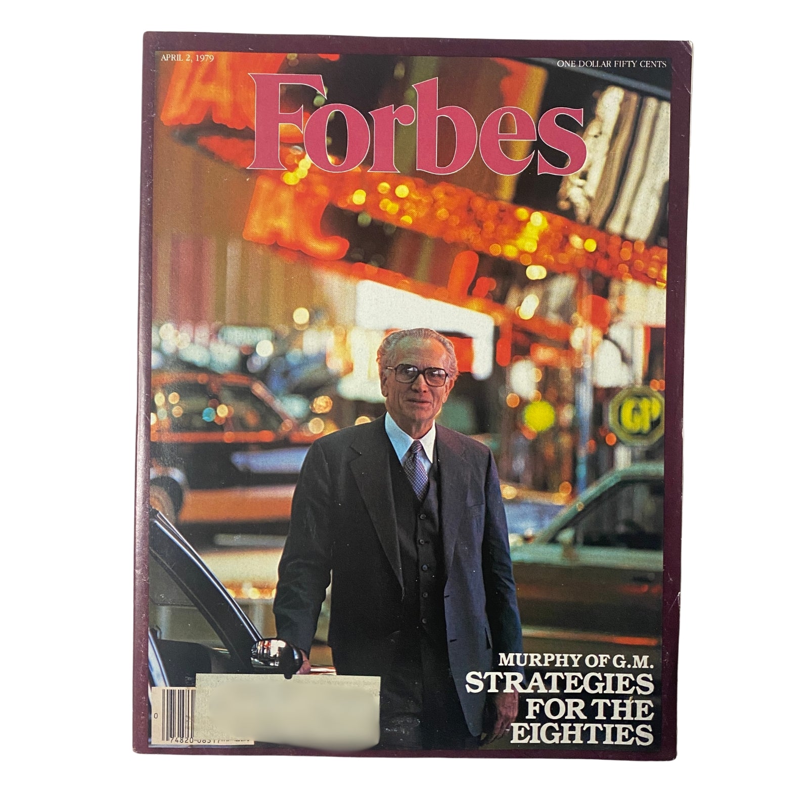 Forbes Magazine April 2, 1979 Cover featuring General Motors strategies and a prominent figure.