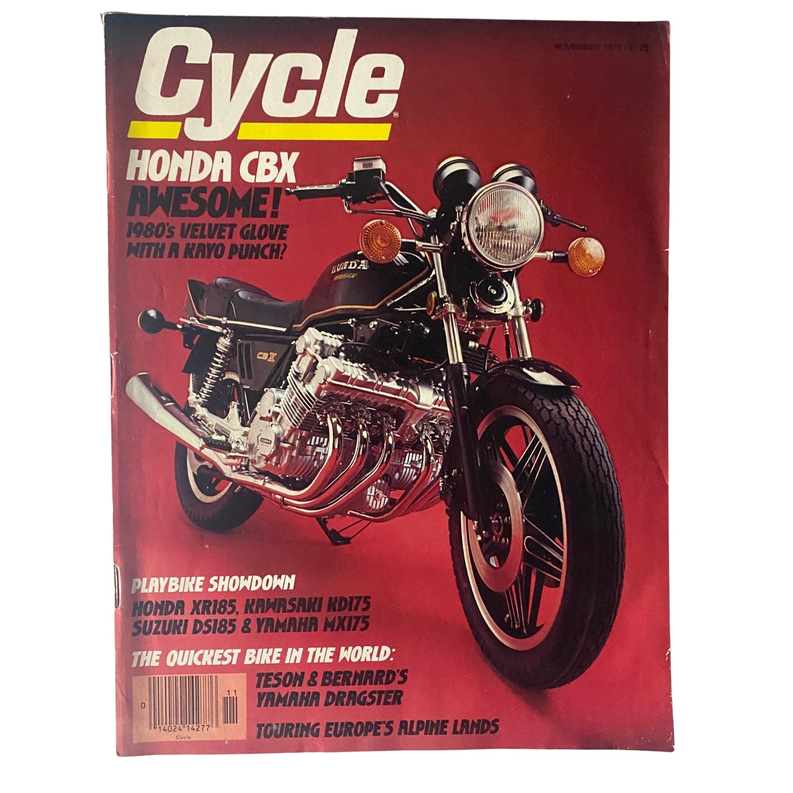 Cycle Magazine November 1979 Honda XB185, Kawasaki KD175 Showdown No Label