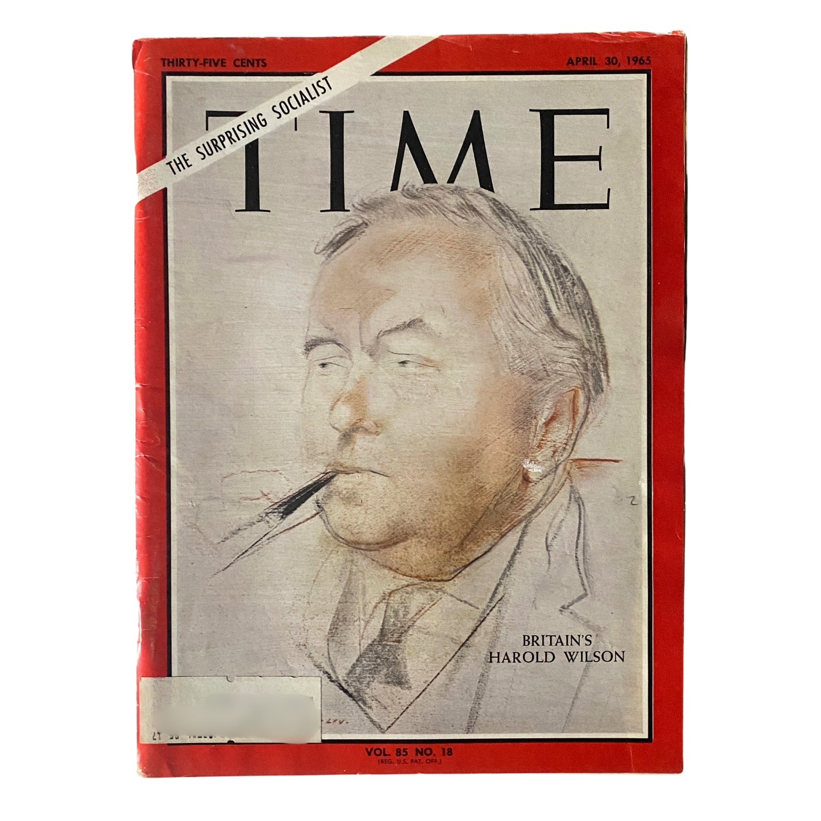 Time Magazine April 30, 1965 Vol 85 No. 18 Britain's Harold Wilson