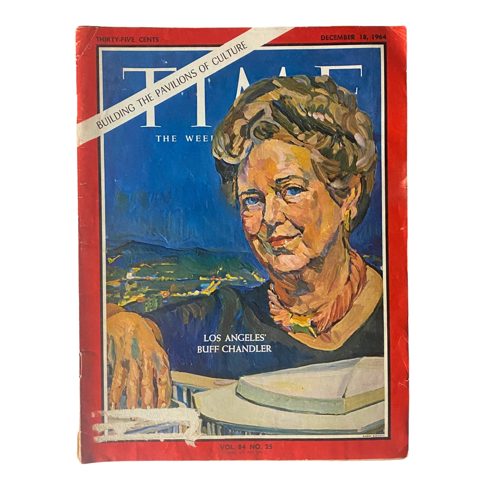 Time Magazine December 18, 1964 Vol 84 No. 25 Los Angeles' Buff Chandler