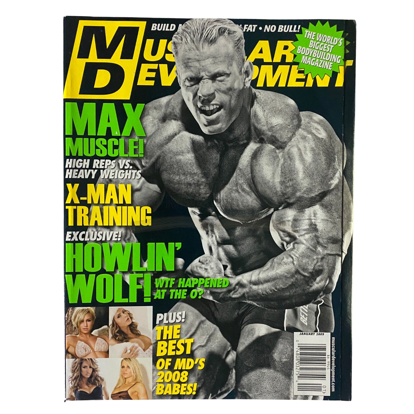 Muscular Development Magazine January 2009 Dennis Wolf No Label VG