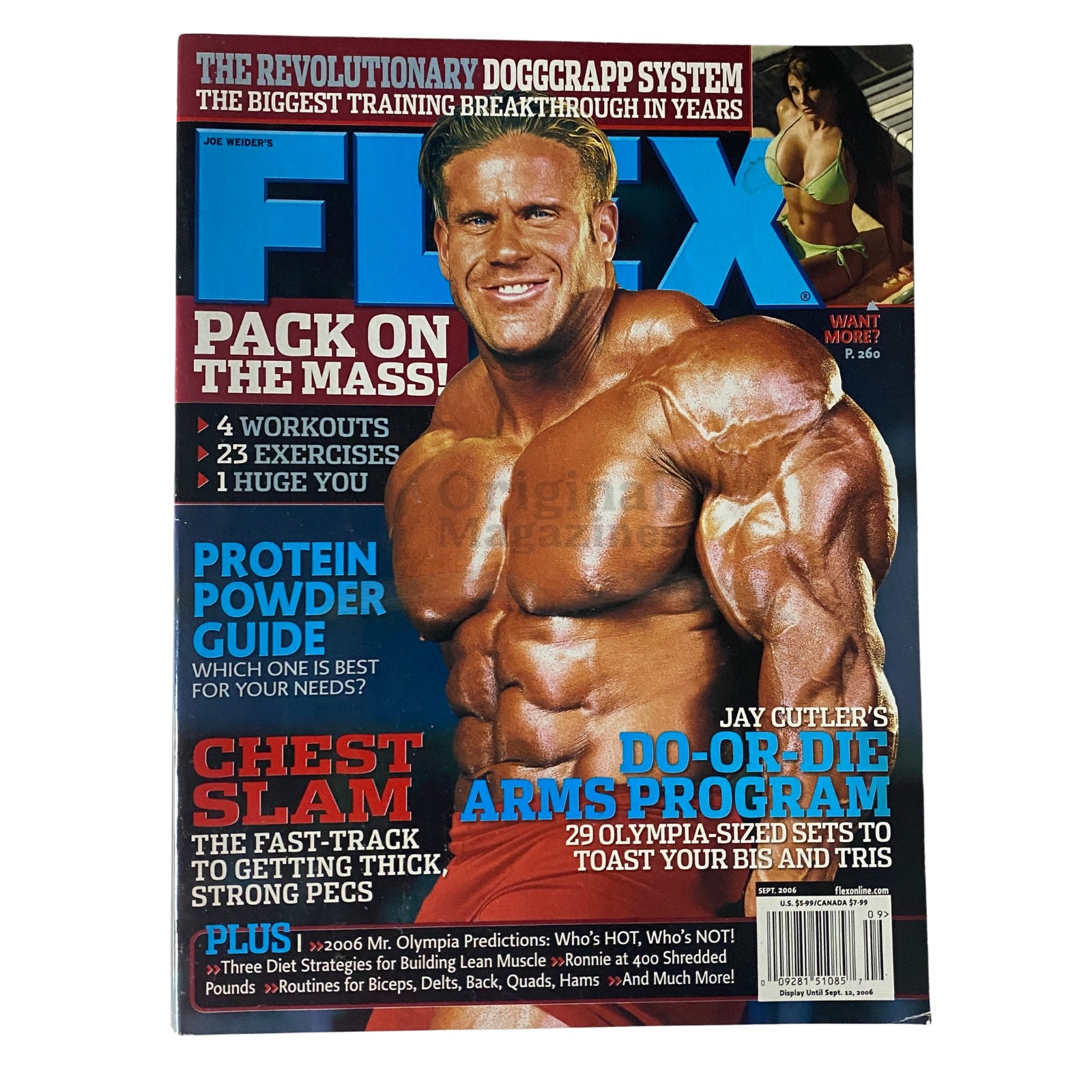 Flex Magazine September 2006 Jay Cutler, Christine Pomponio-Pate VG No Label