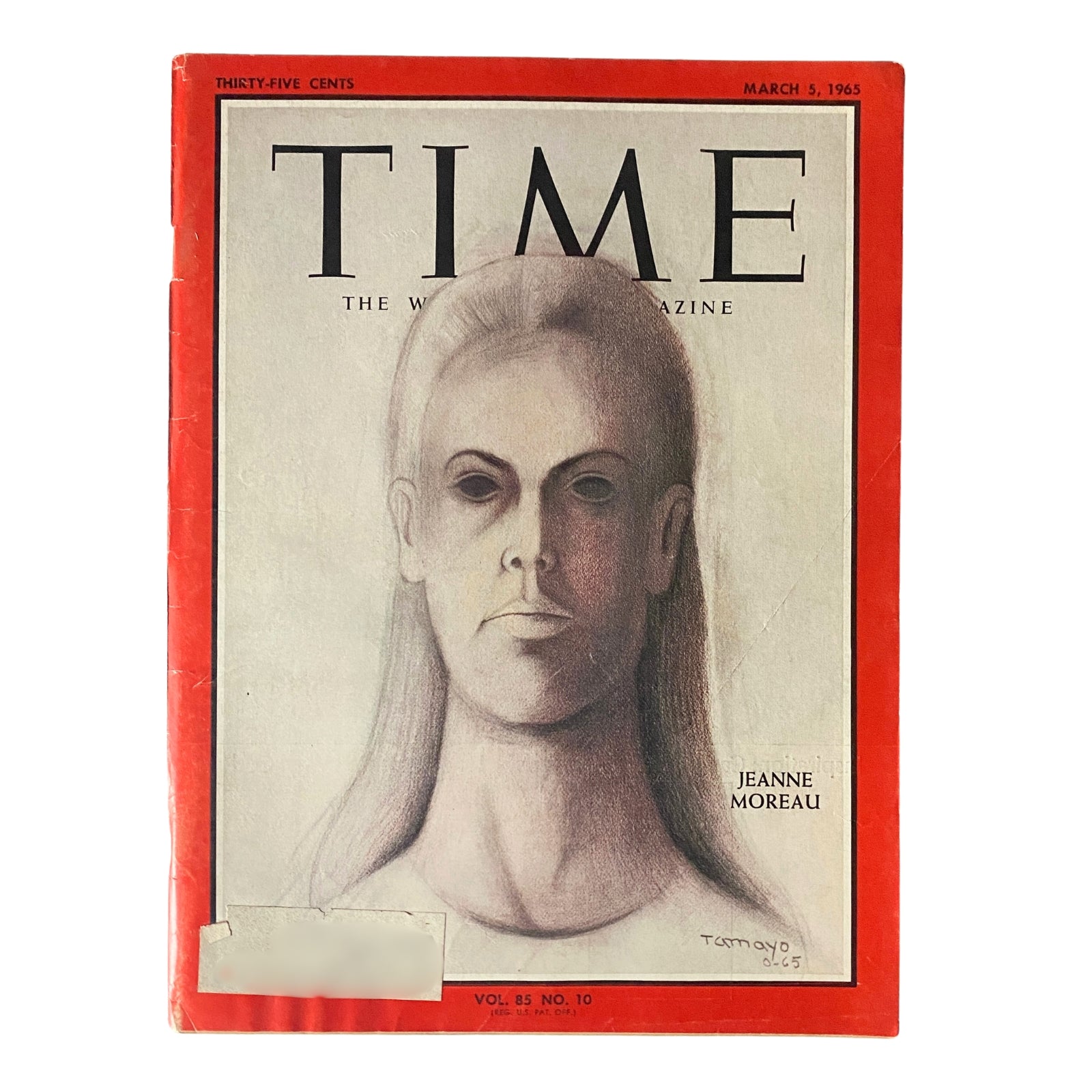 Time Magazine March 5, 1965 Vol 85 No. 10 Jeanne Moreau