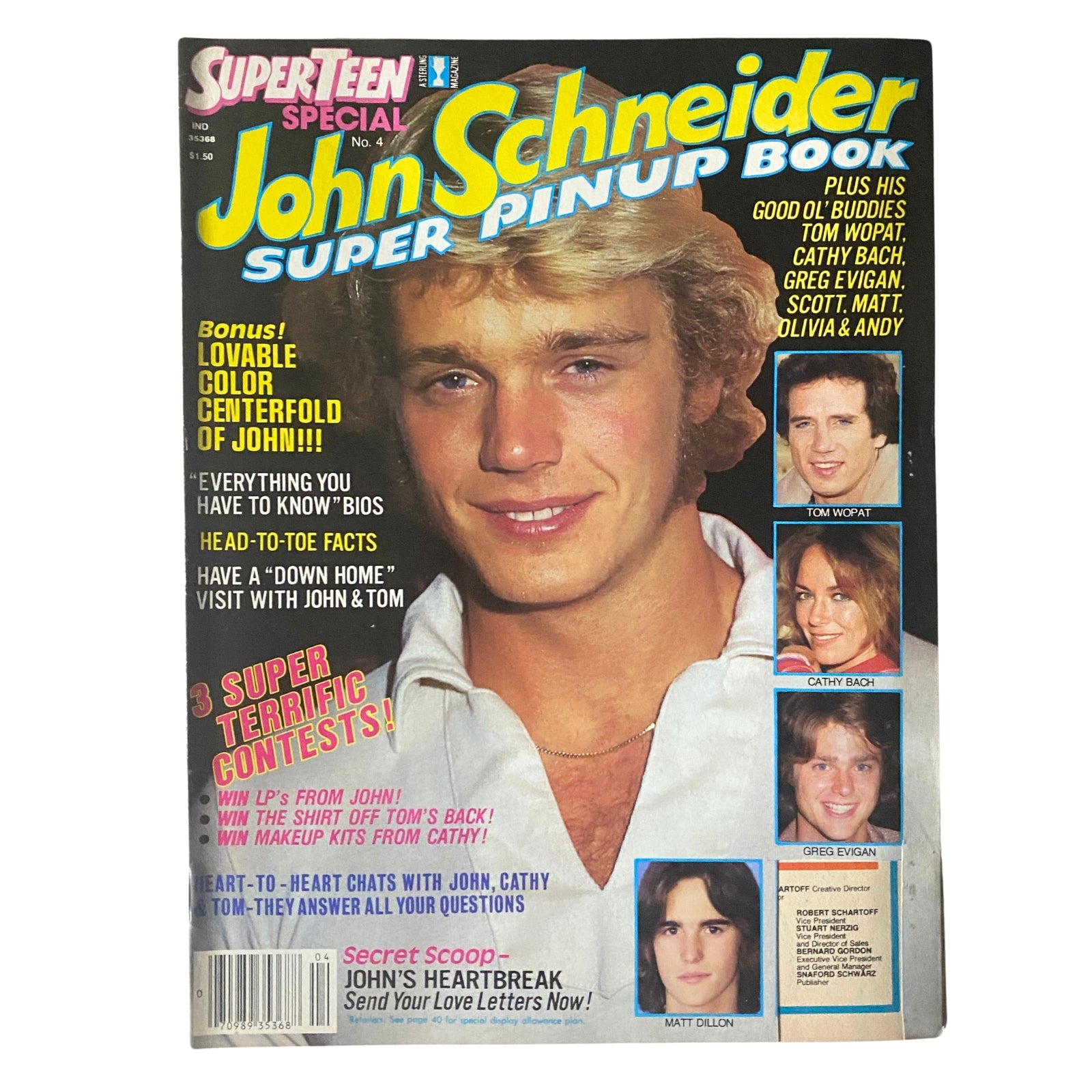 SuperTeen Special No. 4 – John Schneider Super Pinup Book (1981-1982)
