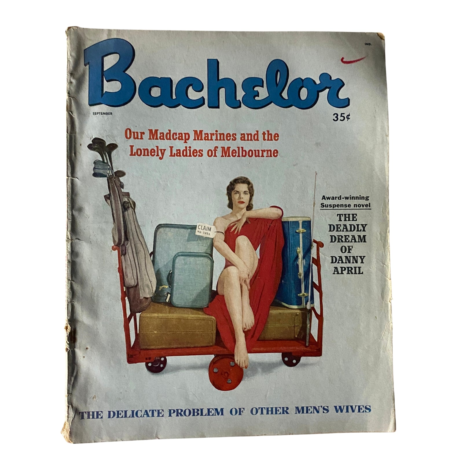 Bachelor Magazine September 1958 The Deadly Dream of Danny April No Label