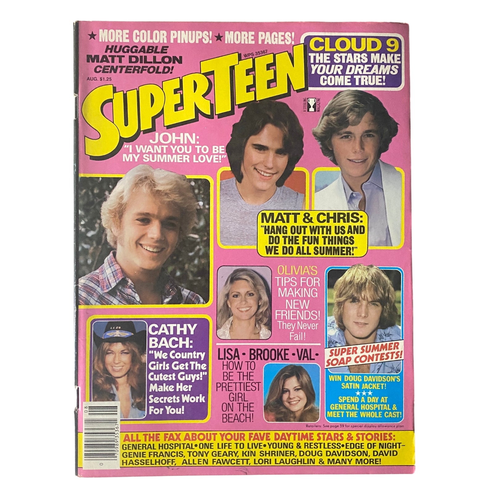 SuperTeen Magazine August 1981 John Schneider, Matt Lattanzi No Label
