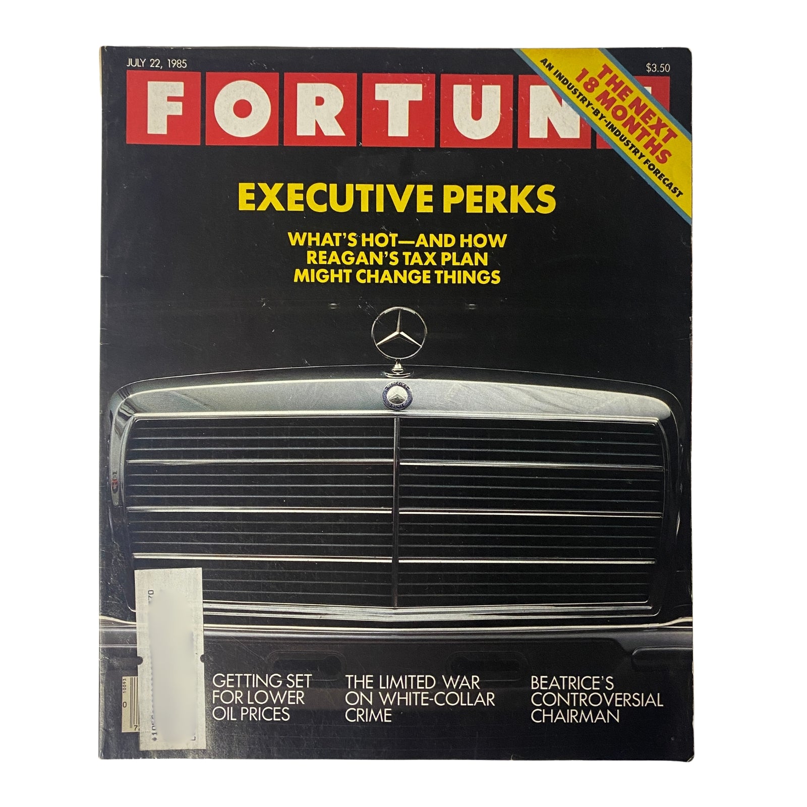 Fortune Magazine July 22, 1985 A Mercedes-Benz 500 SEL's Grill