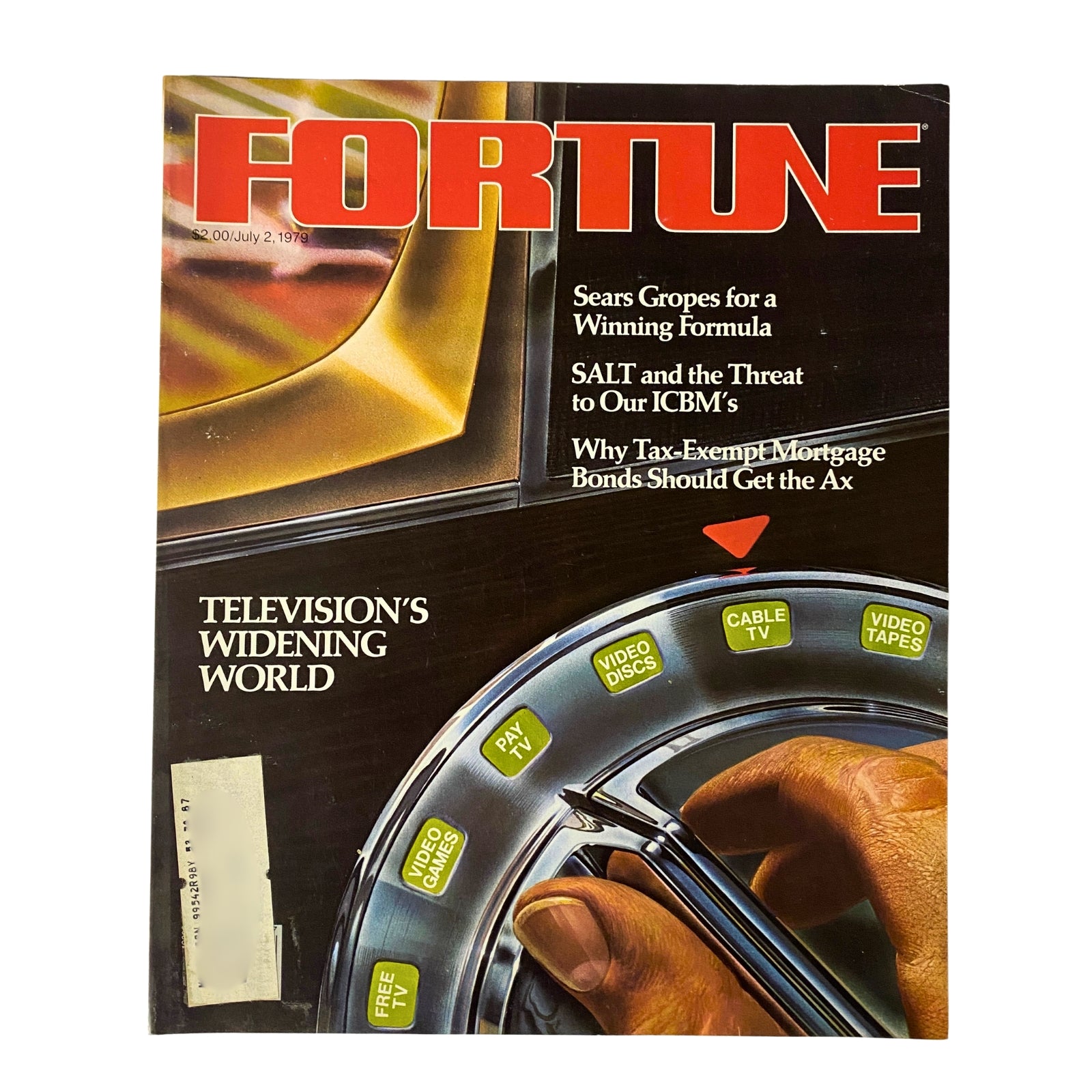 Cover of Fortune Magazine from July 2, 1979, titled 'Television's Widening World', featuring articles on media expansion and technological advancements.