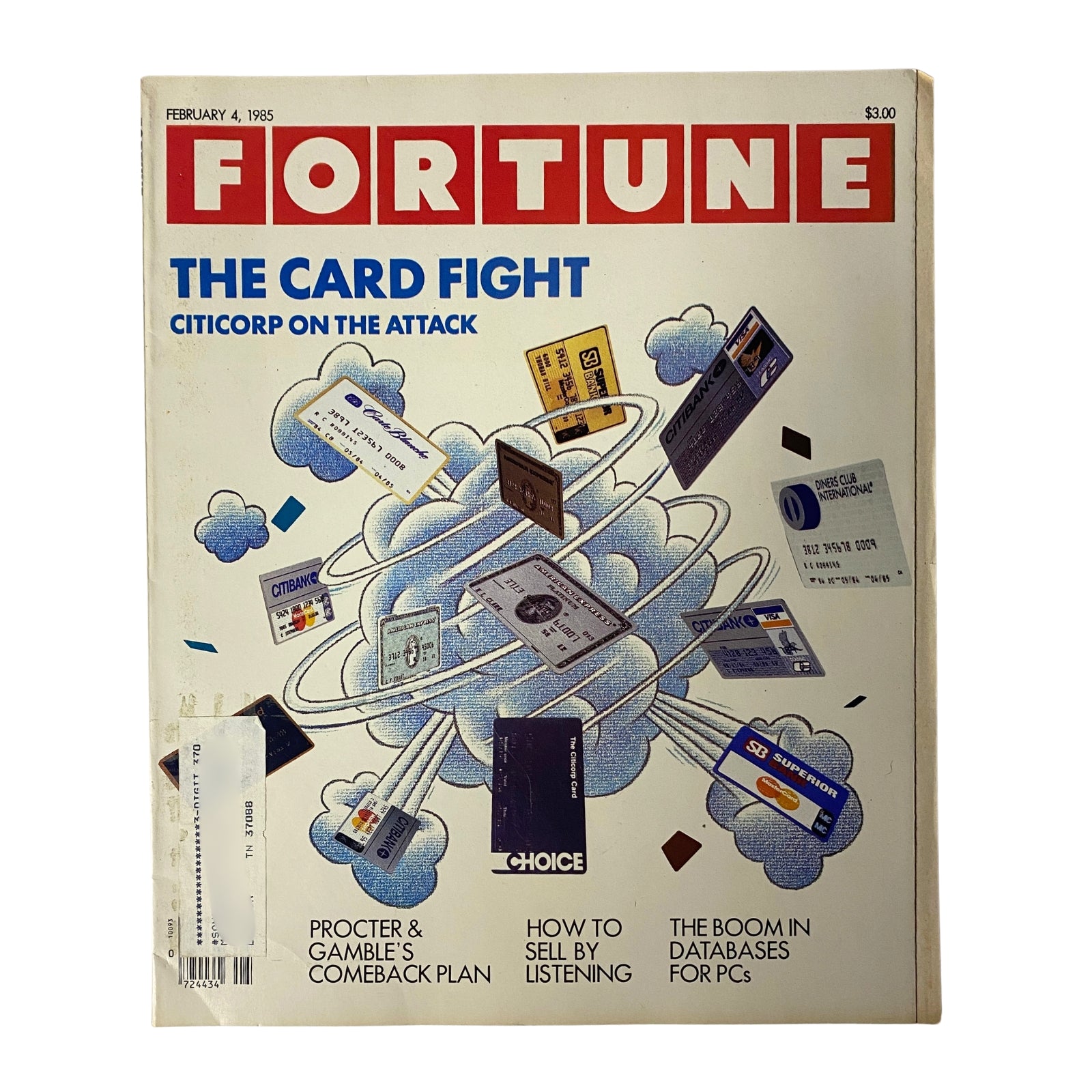 Fortune Magazine February 4, 1985 The Card Fight Citicorp On The Attack VG