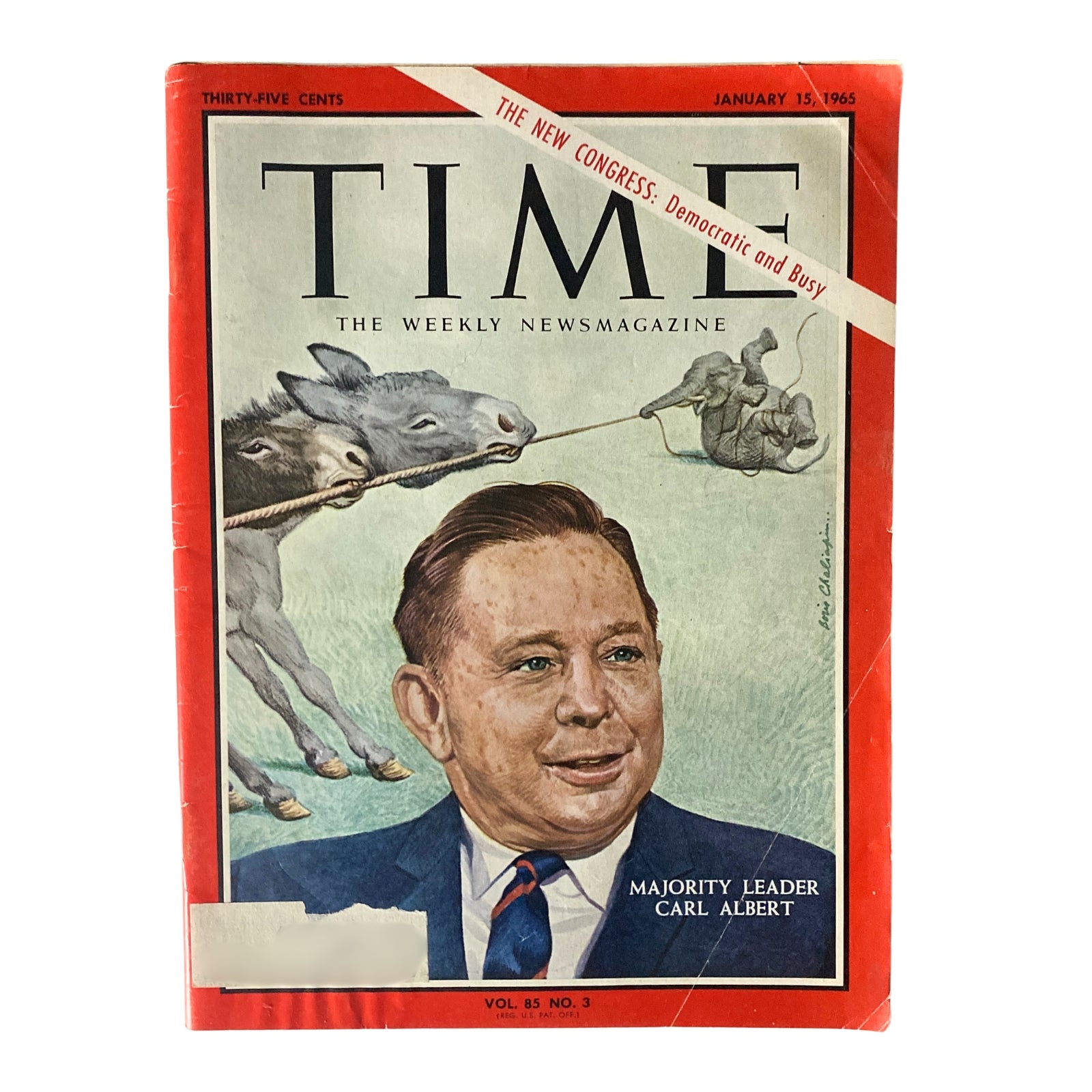 Time Magazine January 15, 1965 Vol 85 No. 3 Majority Leader Carl Albert