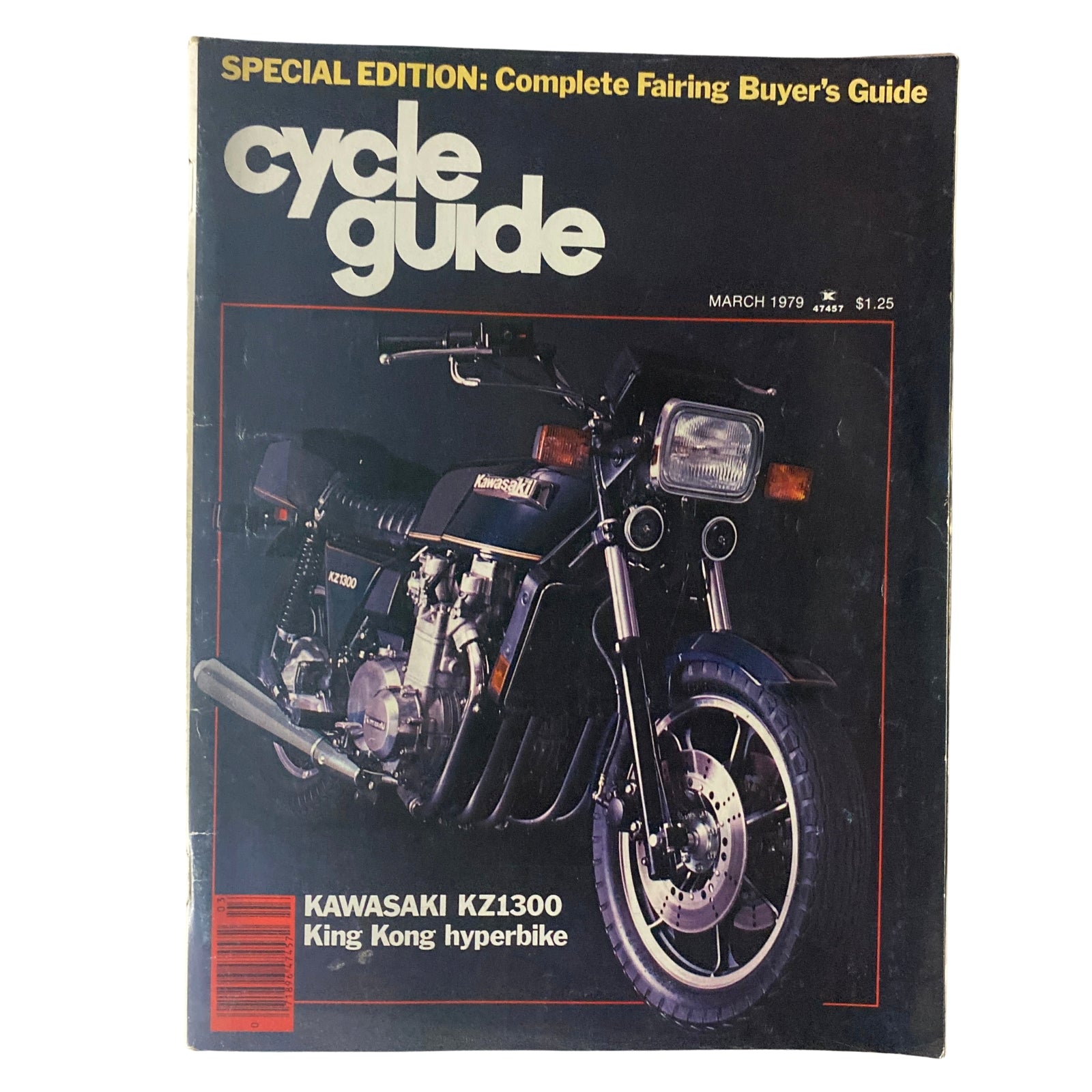 Cycle Guide Magazine March 1979 Kawasaki KZ1300 King Kong Hyperbike No Label