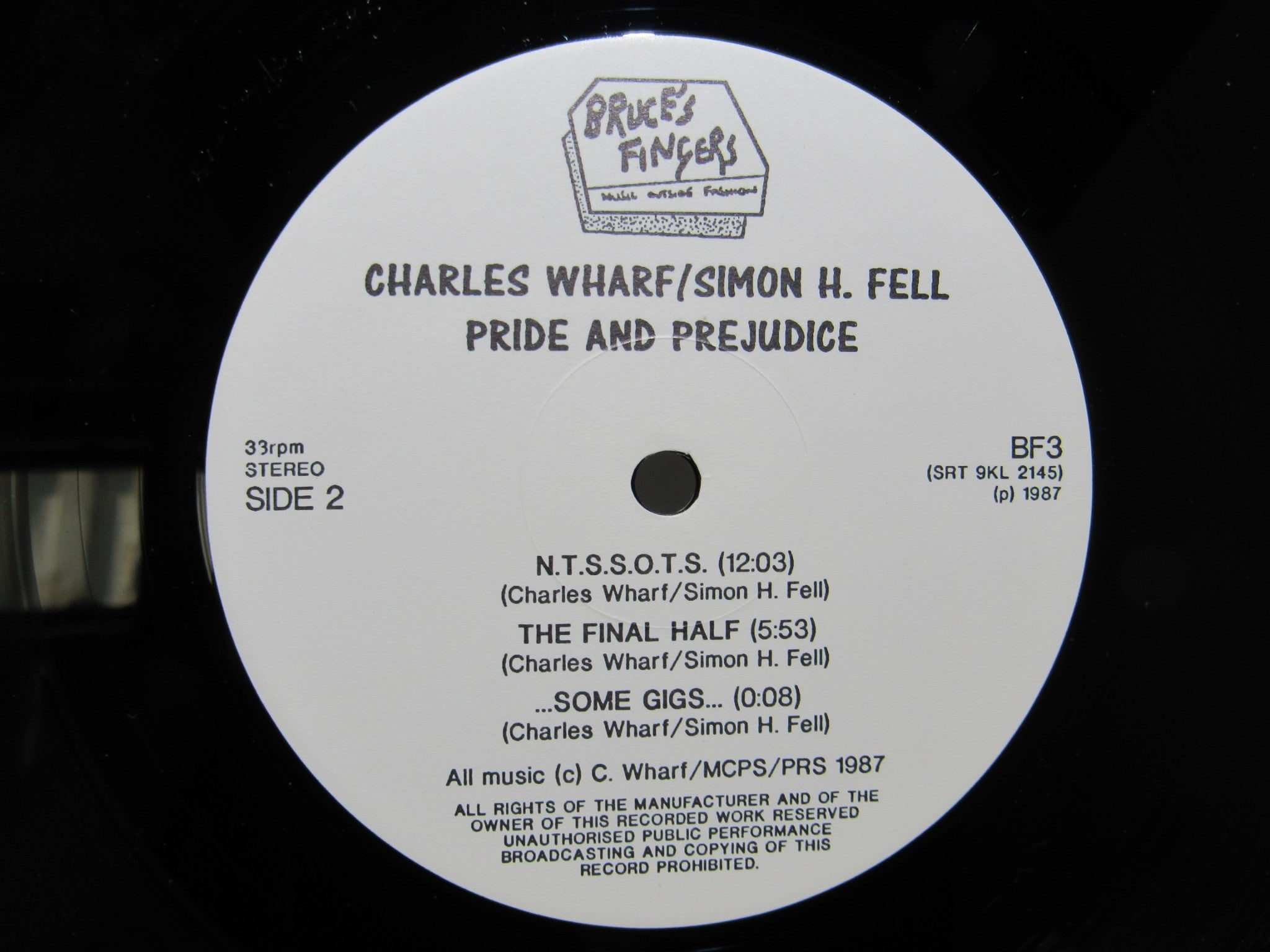 Charles Wharf / Simon H. Fell: Pride And Prejudice Bruce's Fingers BF 3 LP VG