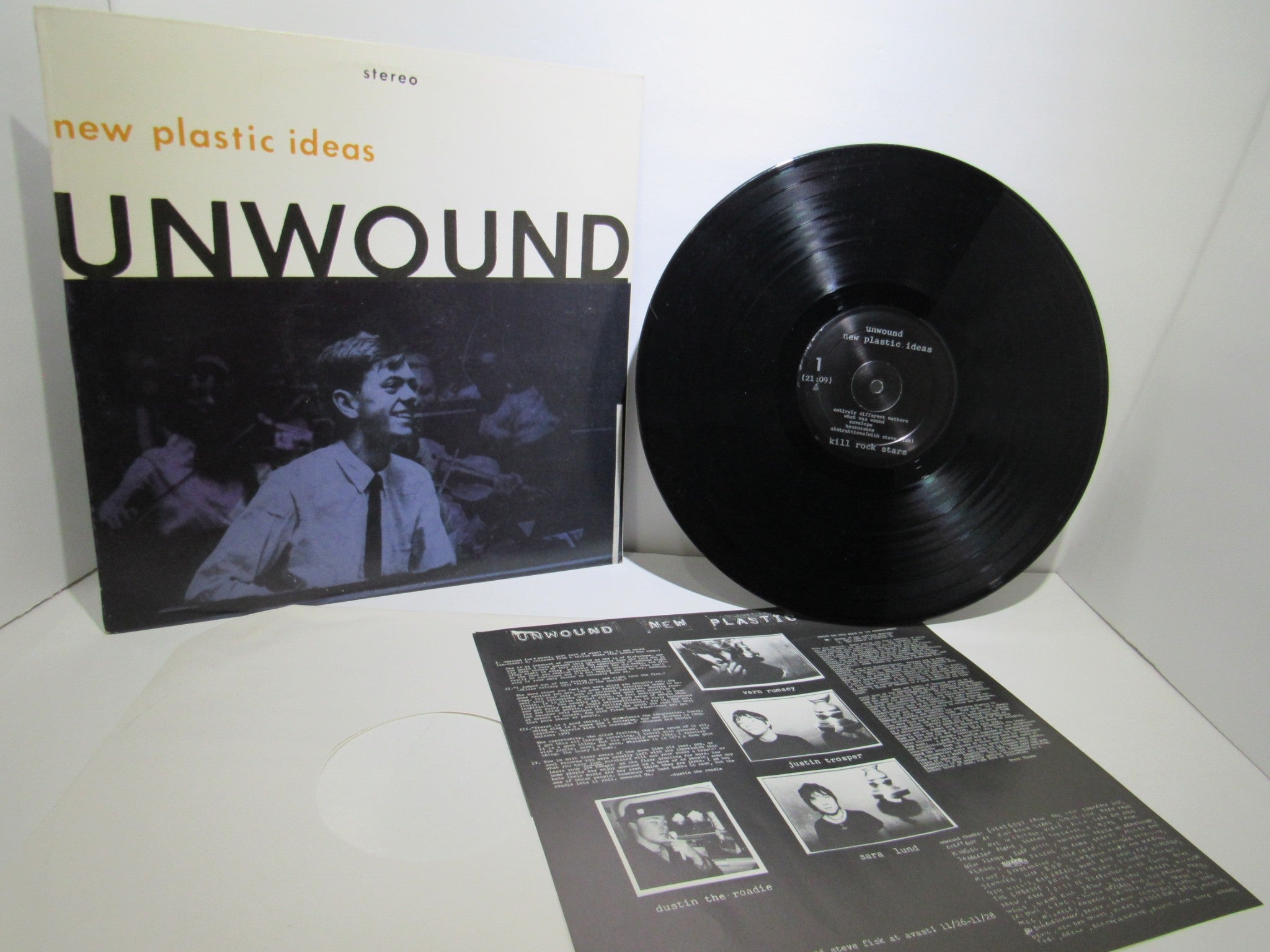 Unwound ‎– New Plastic Ideas Kill Rock Stars KRS-223 LP Grade: VG+