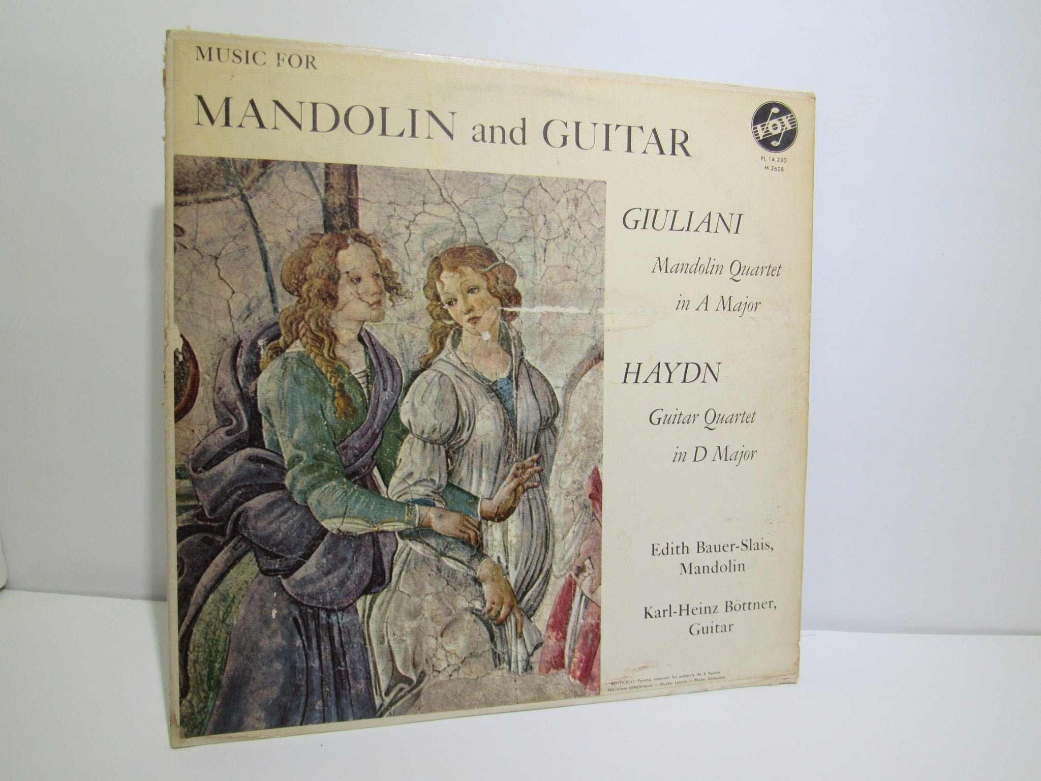 F.G. Giuliani / Haydn: Music For Mandolin And Guitar PL 14 280 LP Grade: VG