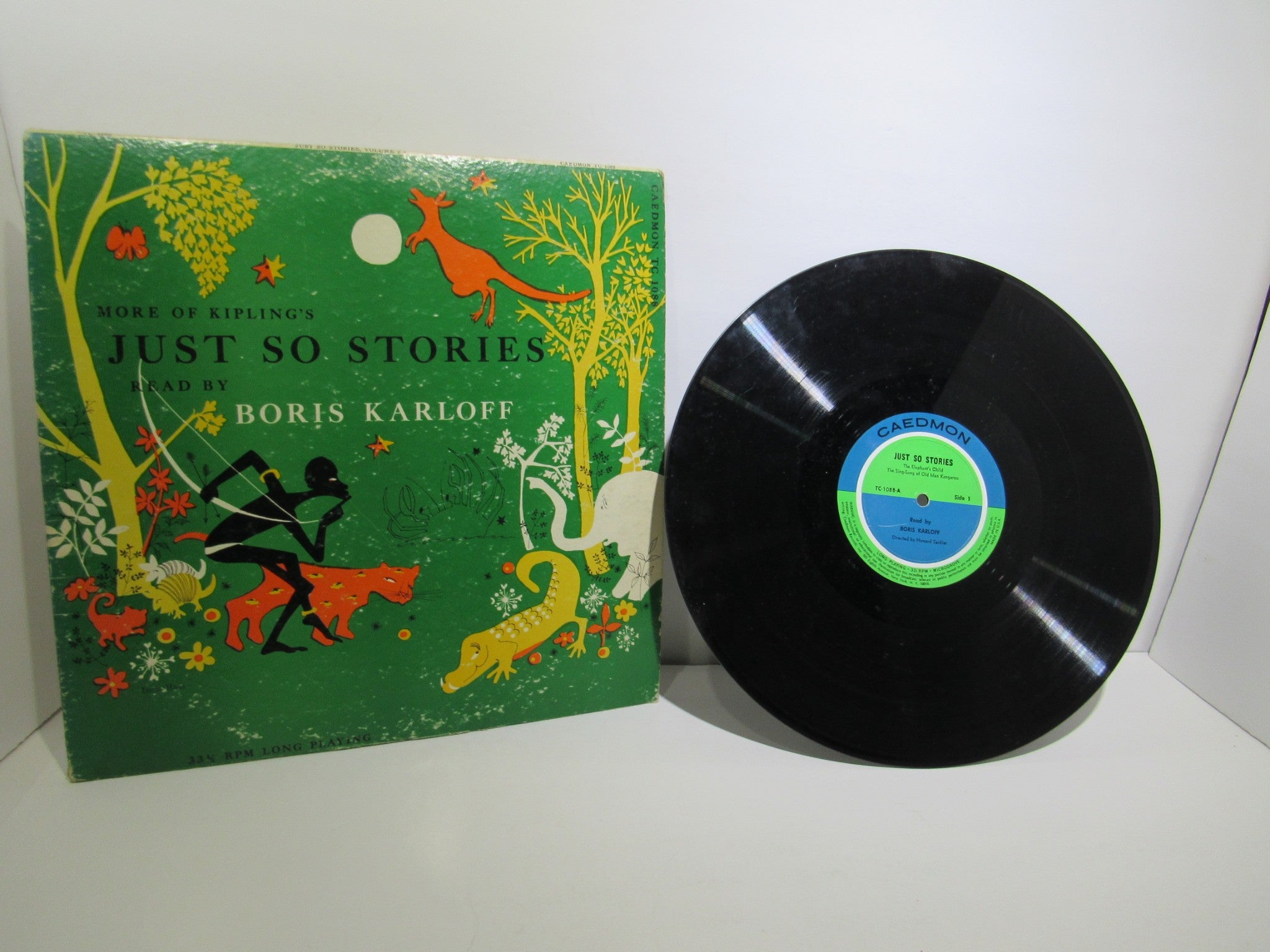 Boris Karloff: More Of Kipling's Just So Stories Caedmon Records TC-1088 LP G+