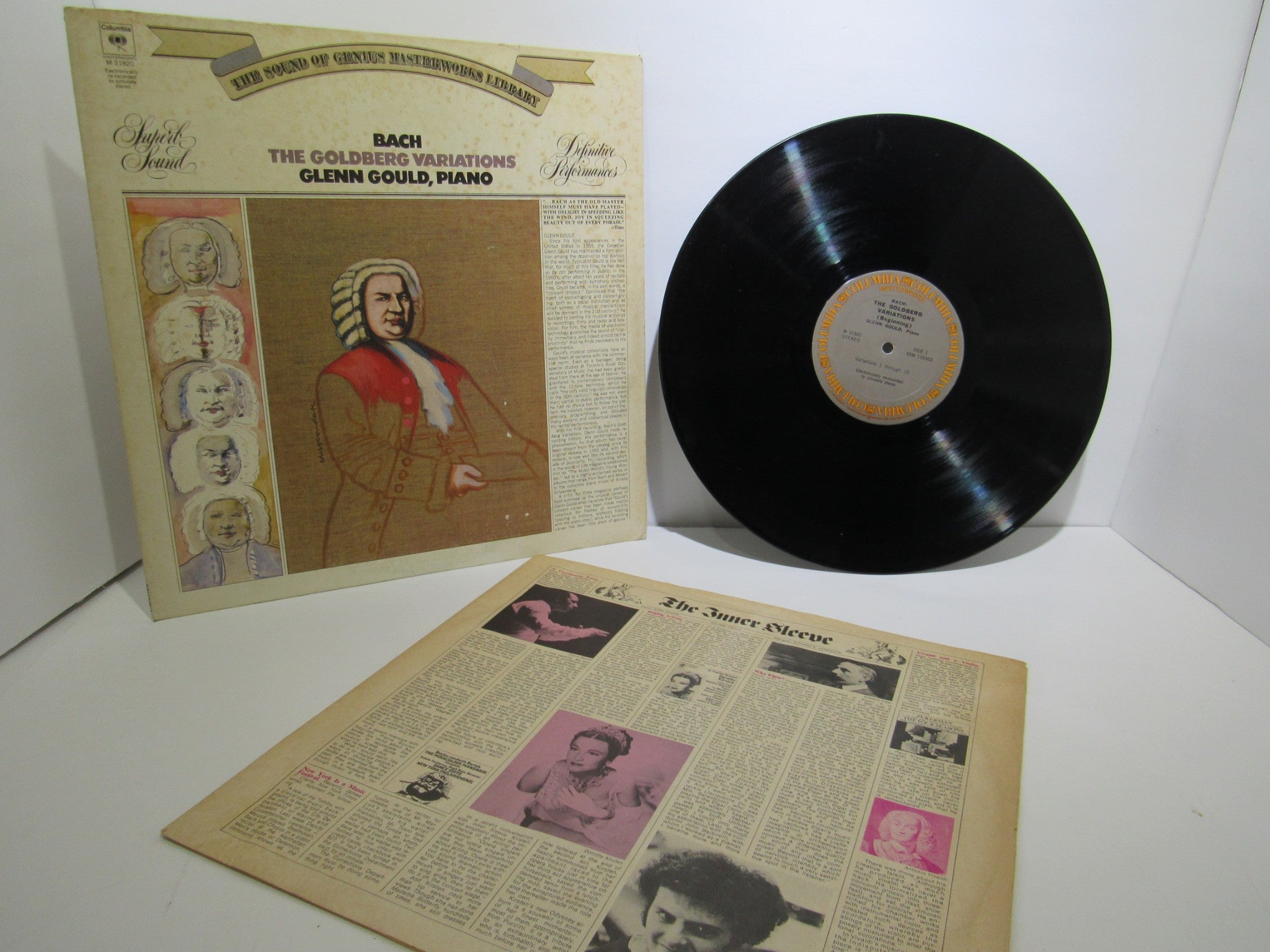 Bach / Glenn Gould: The Goldberg Variations Columbia Masterworks M 31820 LP VG+