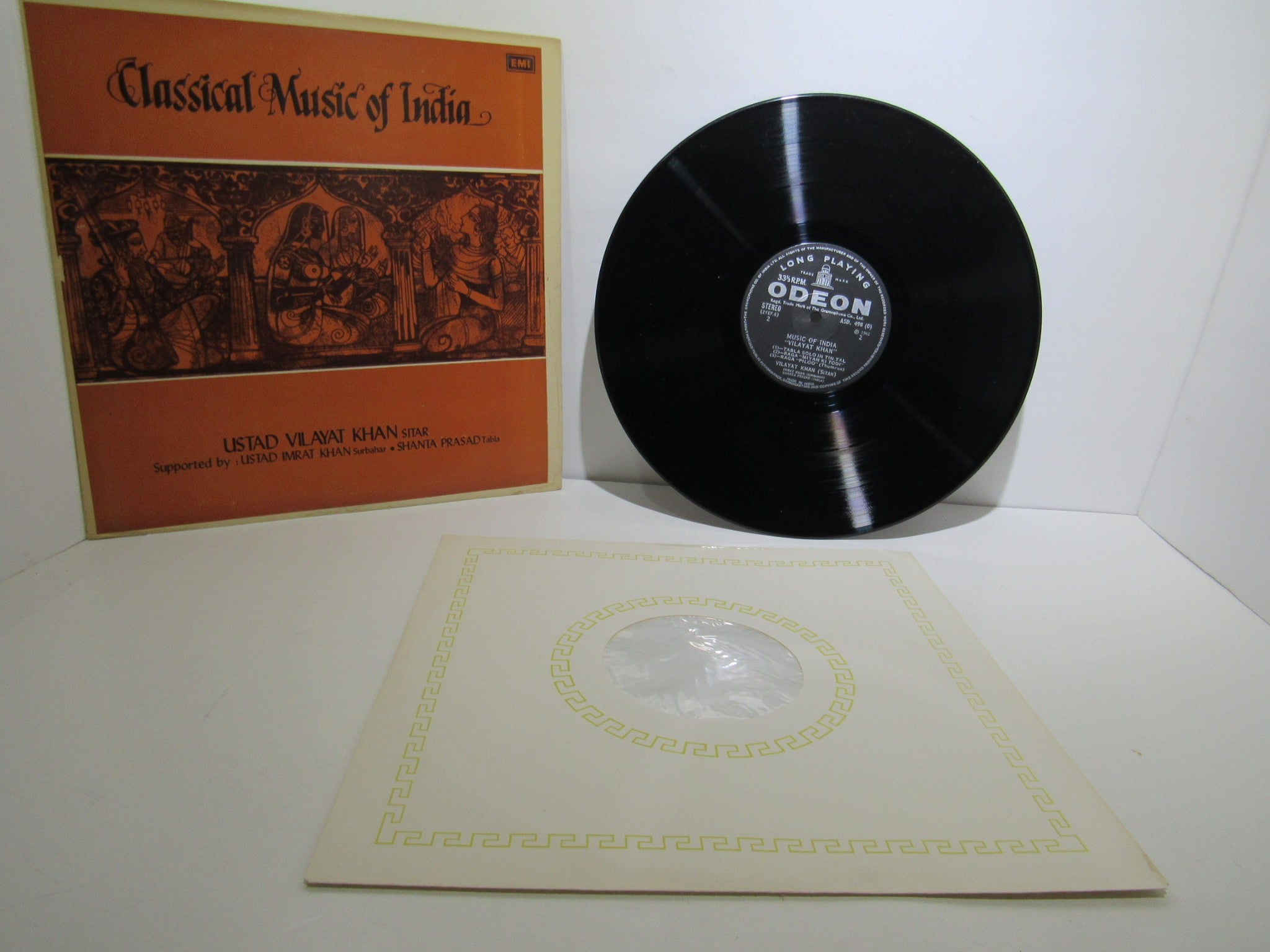 Ustad Vilayat Khan: Classical Music Of India Odeon ASD 498 LP Grade: VG+