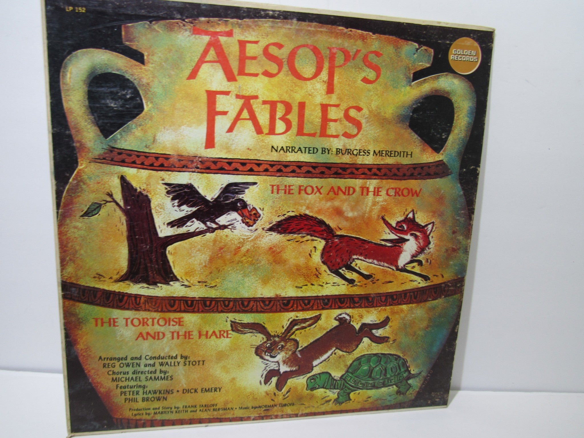 Burgess Meredith: Aesop's Fables Golden Records LP 152 LP Grade: G+