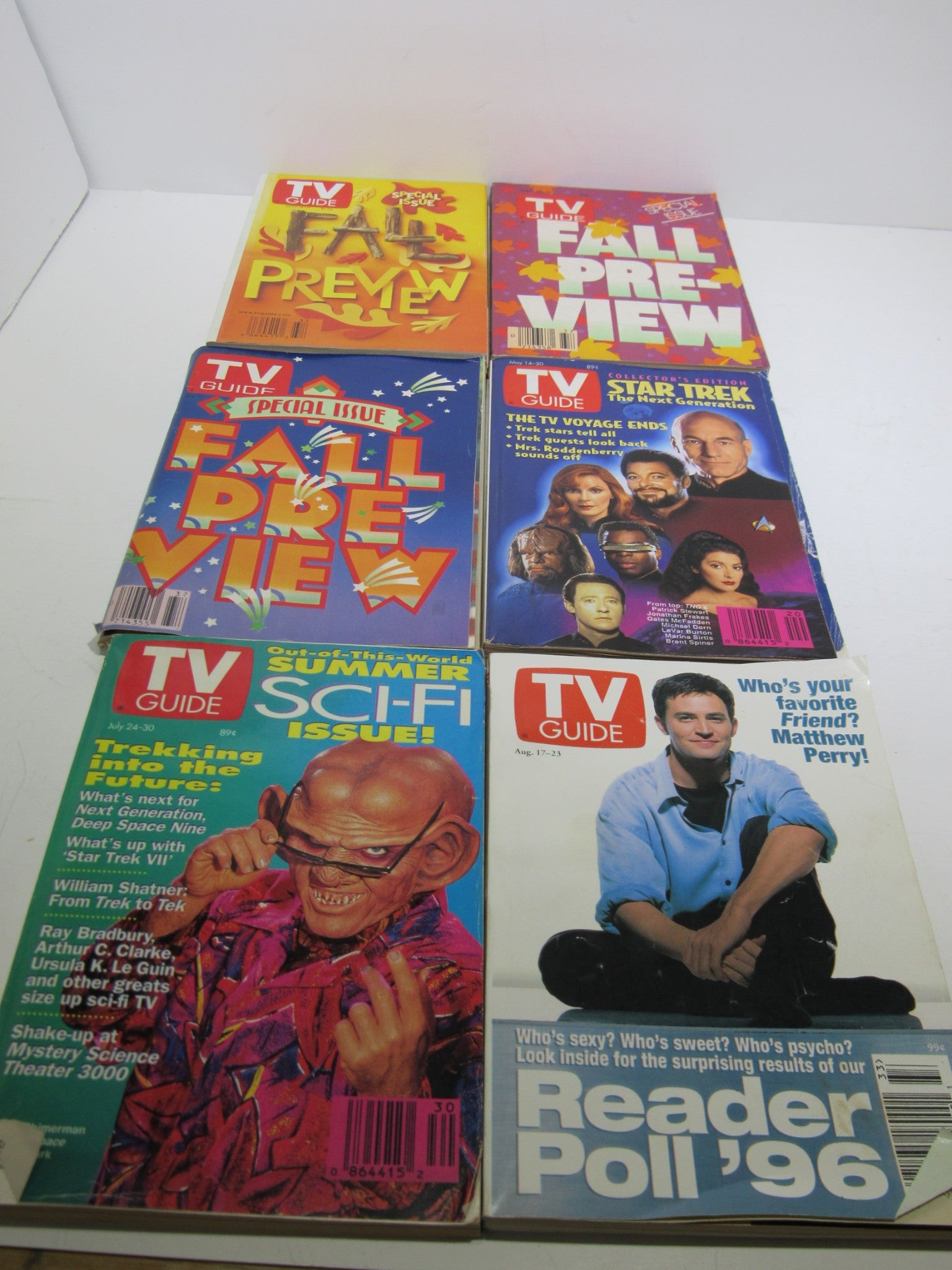 Lot of 20 TV Guide Magazines - Fall Preview & Regular Issue