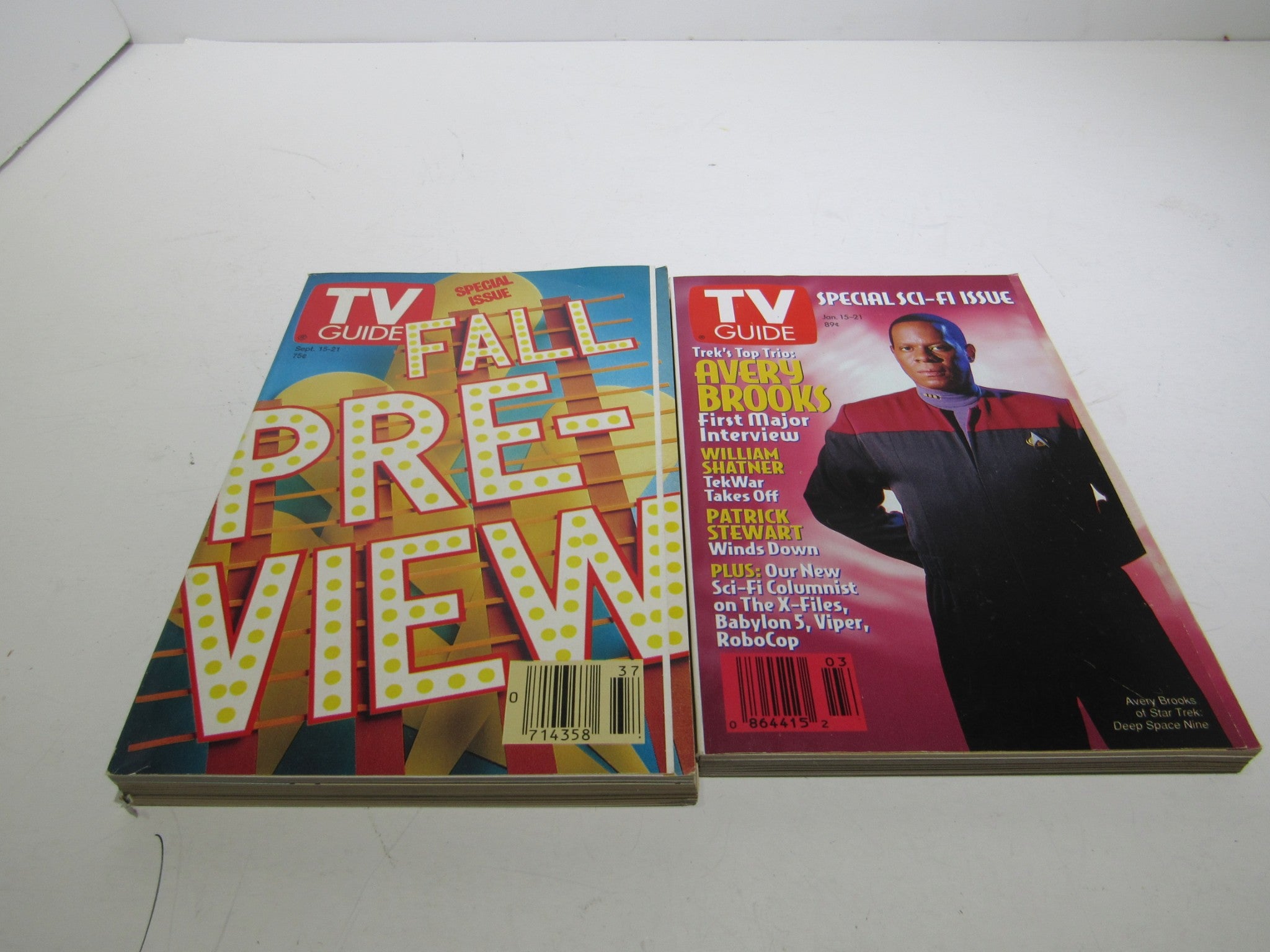 Lot of 20 TV Guide Magazines - Fall Preview & Regular Issue