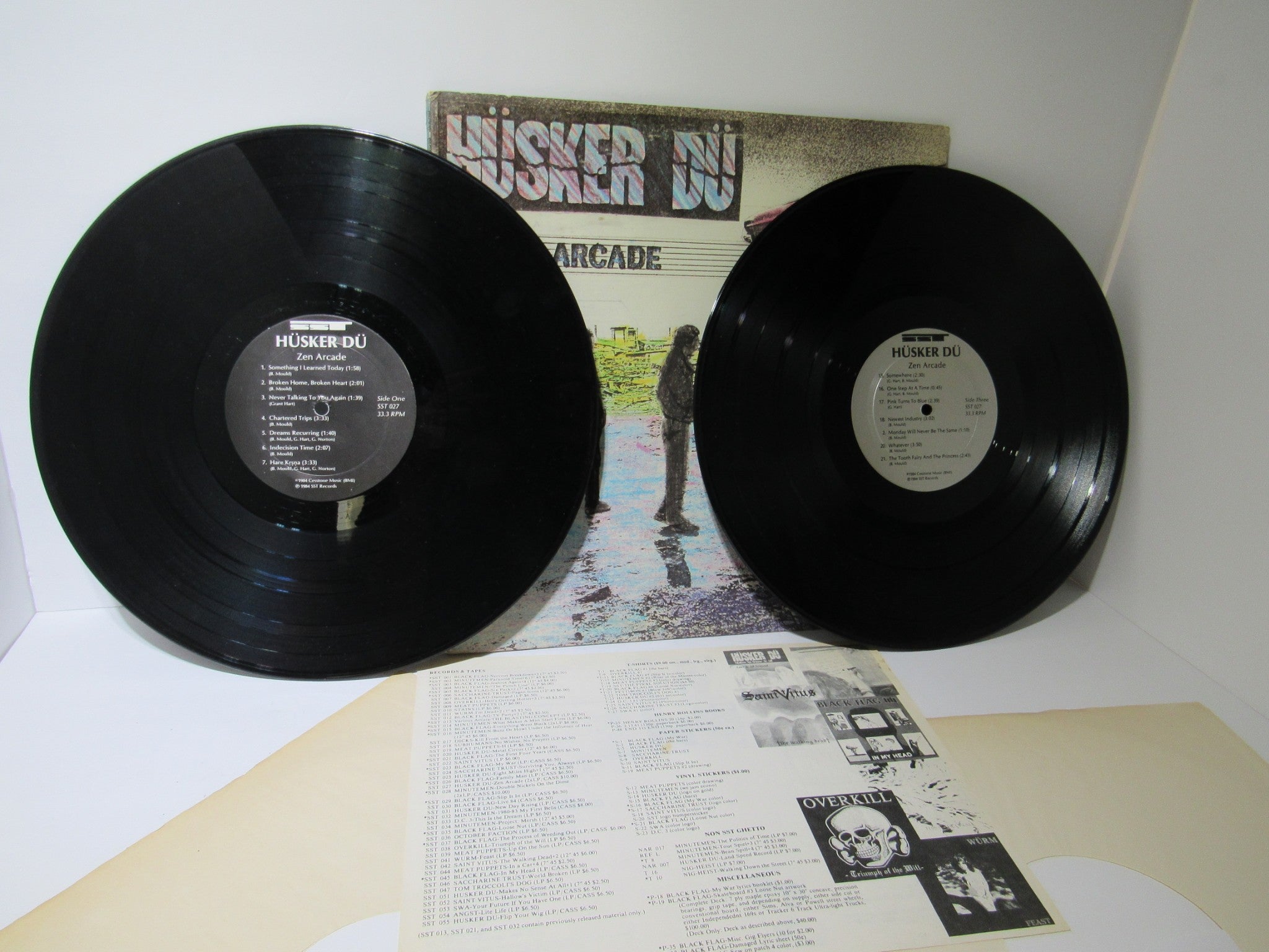 1984 Hüsker Dü: Zen Arcade 2 Vinyl Record Album LP SST 027 Grading: Very Good