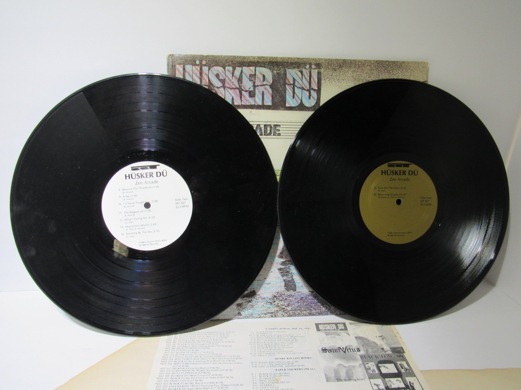 1984 Hüsker Dü: Zen Arcade 2 Vinyl Record Album LP SST 027 Grading: Very Good