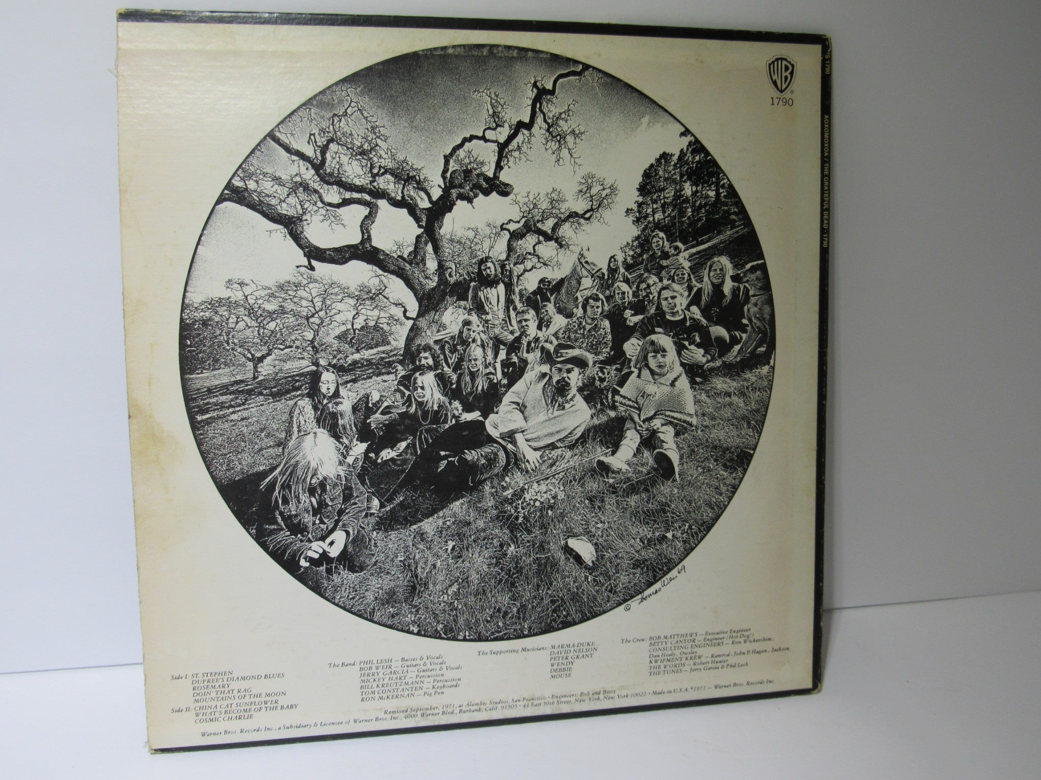 1969 The Grateful Dead: Aoxomoxoa Warner Bros. LP WS 1790 Grading: Very Good