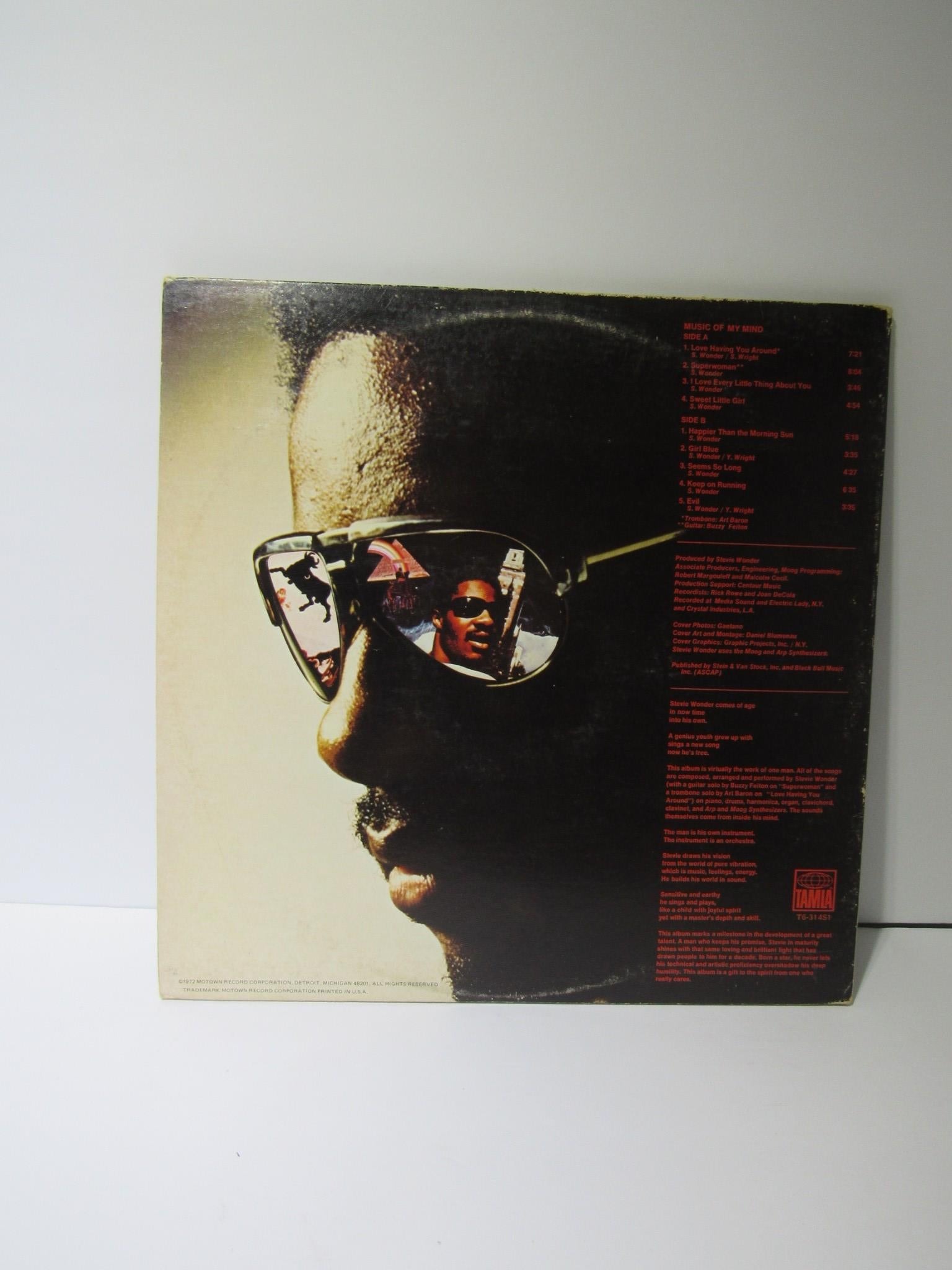 1972 Stevie Wonder: Music of my Mind Tamia LP T6-314S1 Grade: VG