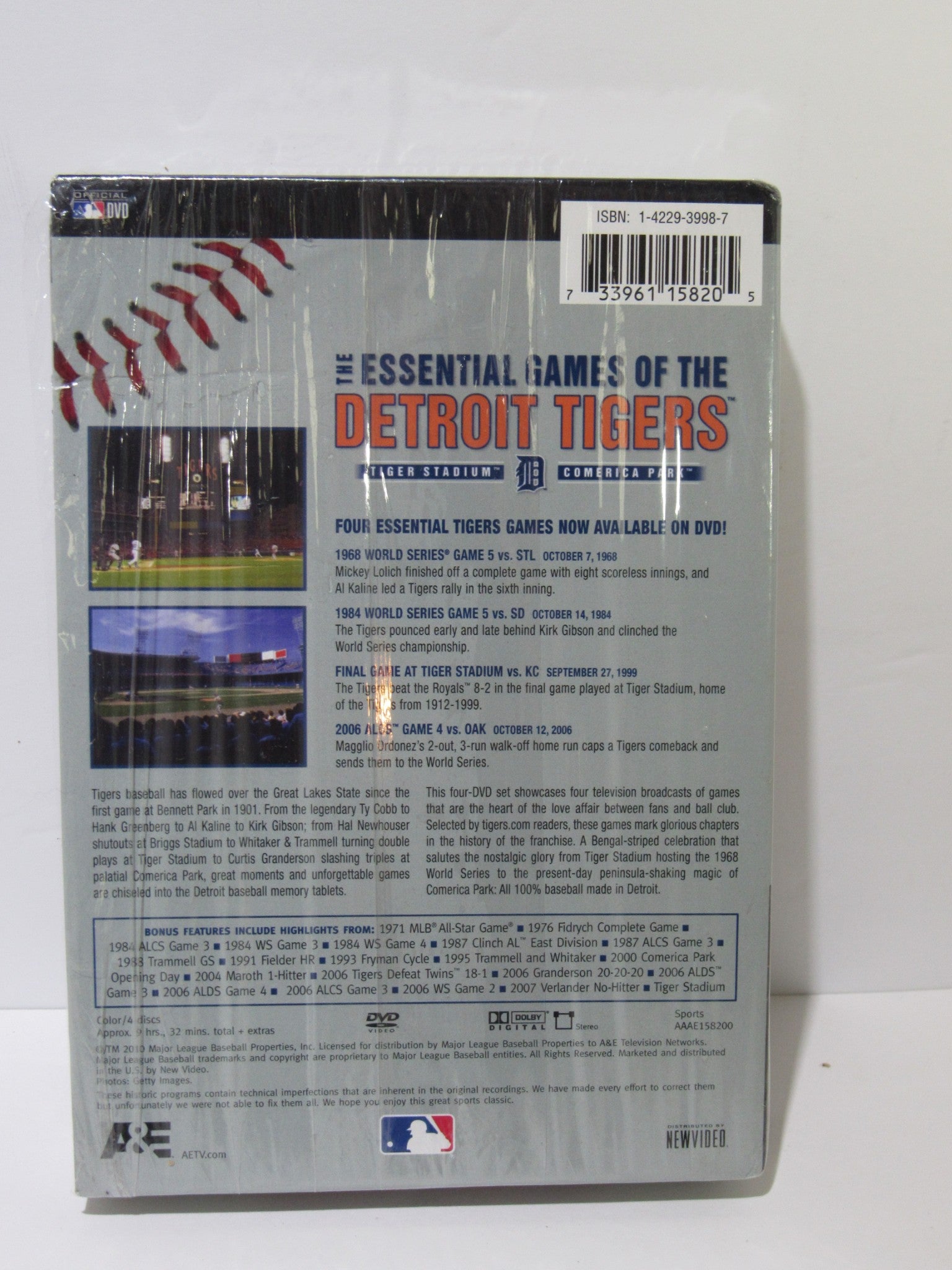 Essential Games Of The Detroit Tigers (2010) DVD