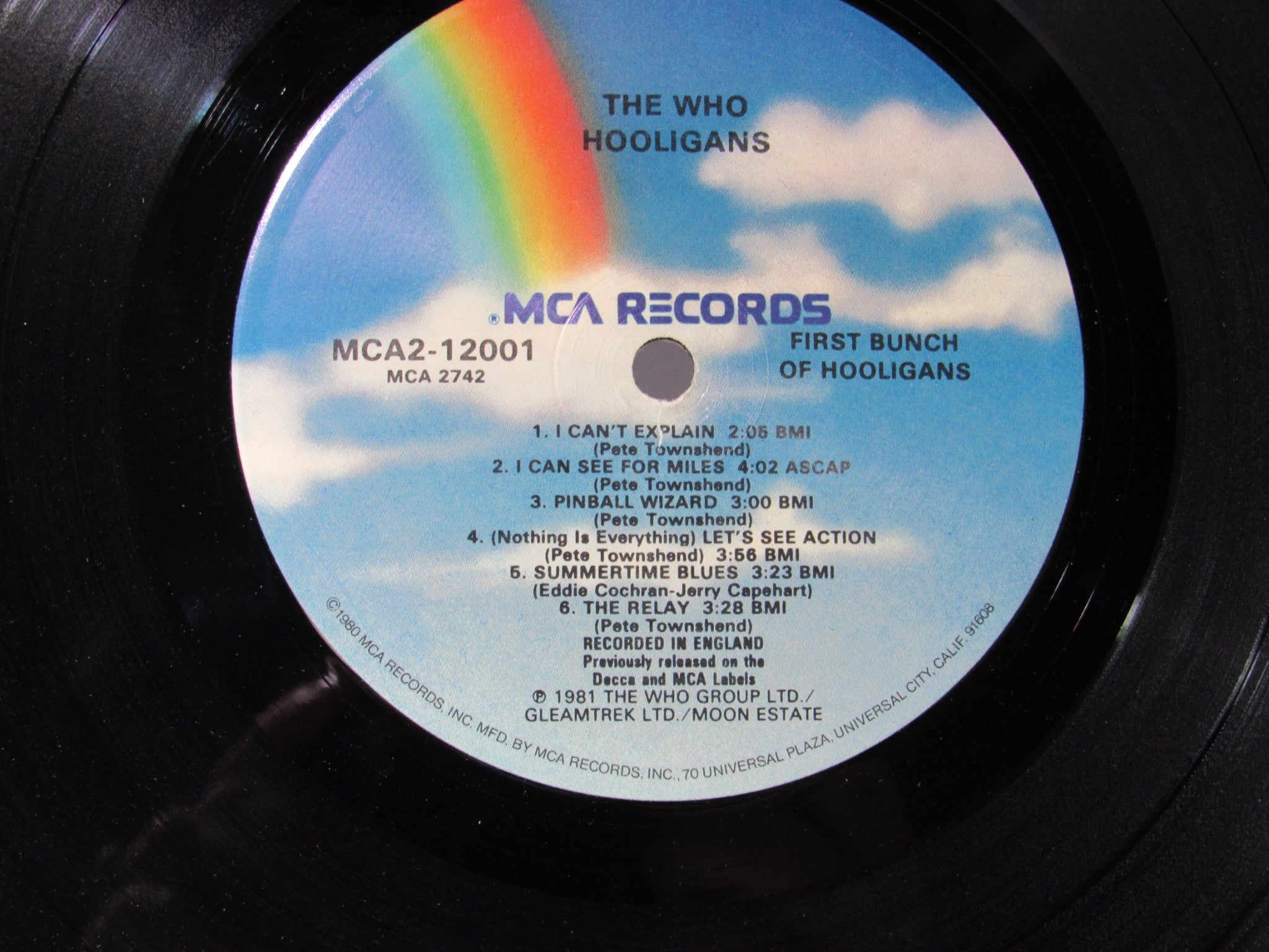 The Who: Hooligans 1981 MCA Records MCA2 12001 Grade: VG (Missing 1 Vinyl)