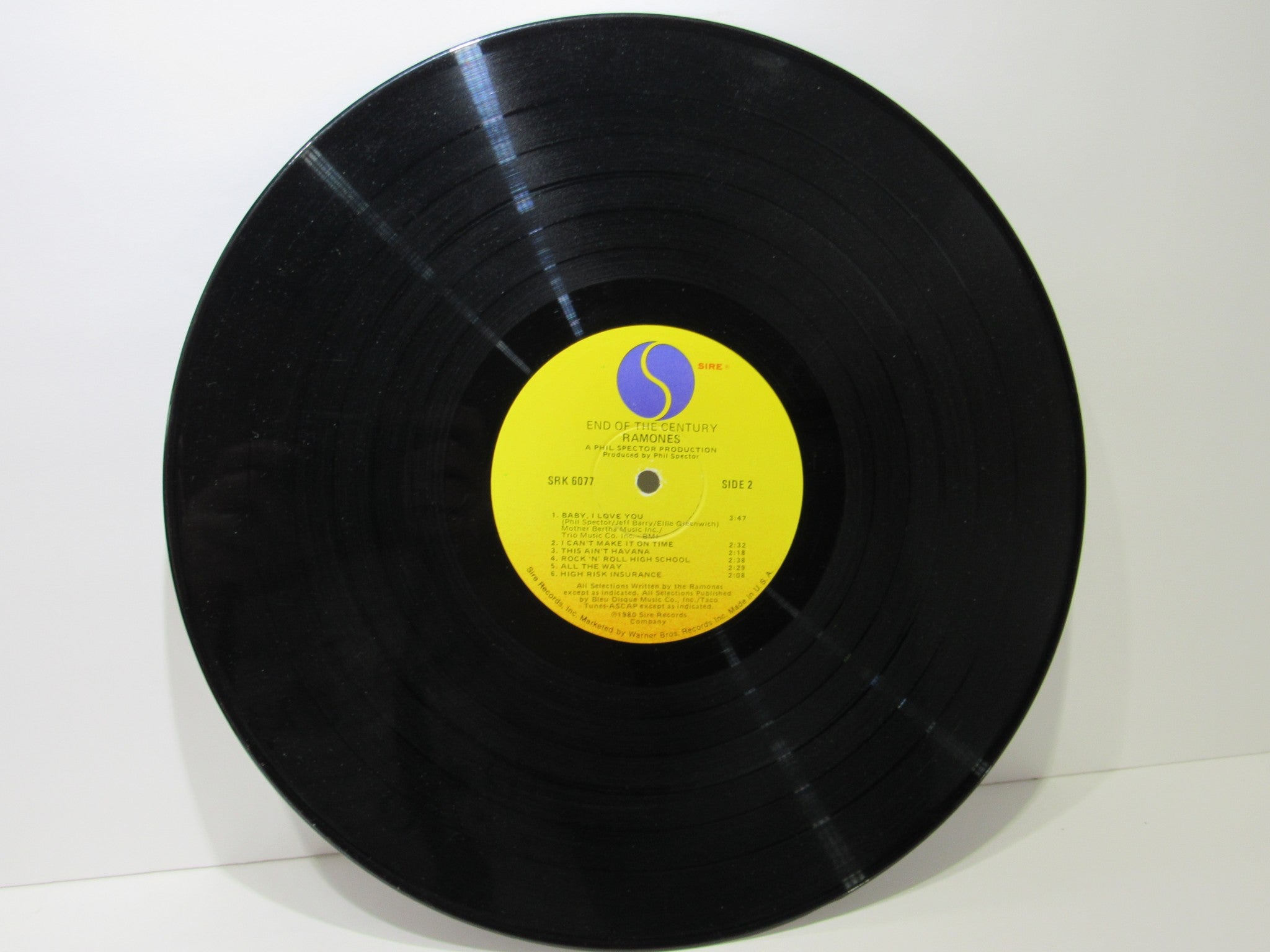 Ramones: End Of The Century Sire Records LP SRK 6077 Grade: VG