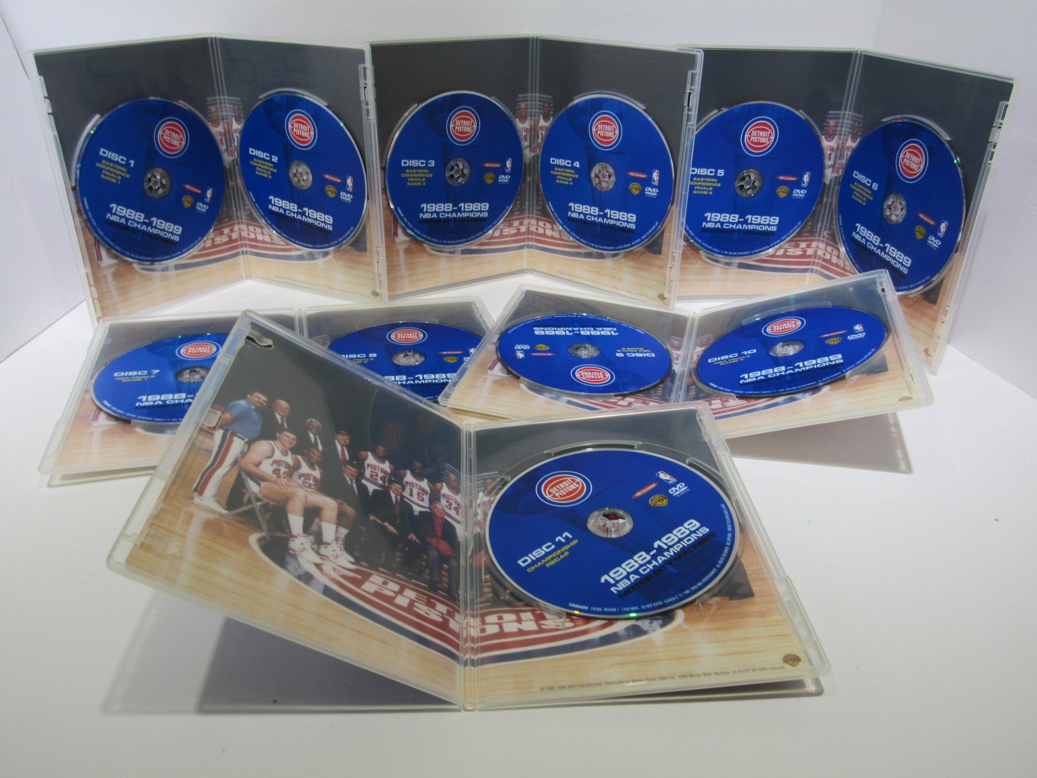 Detroit Pistons: 1988-1989 NBA Champions Motor City Madness 11-Disc Set 1989 DVD