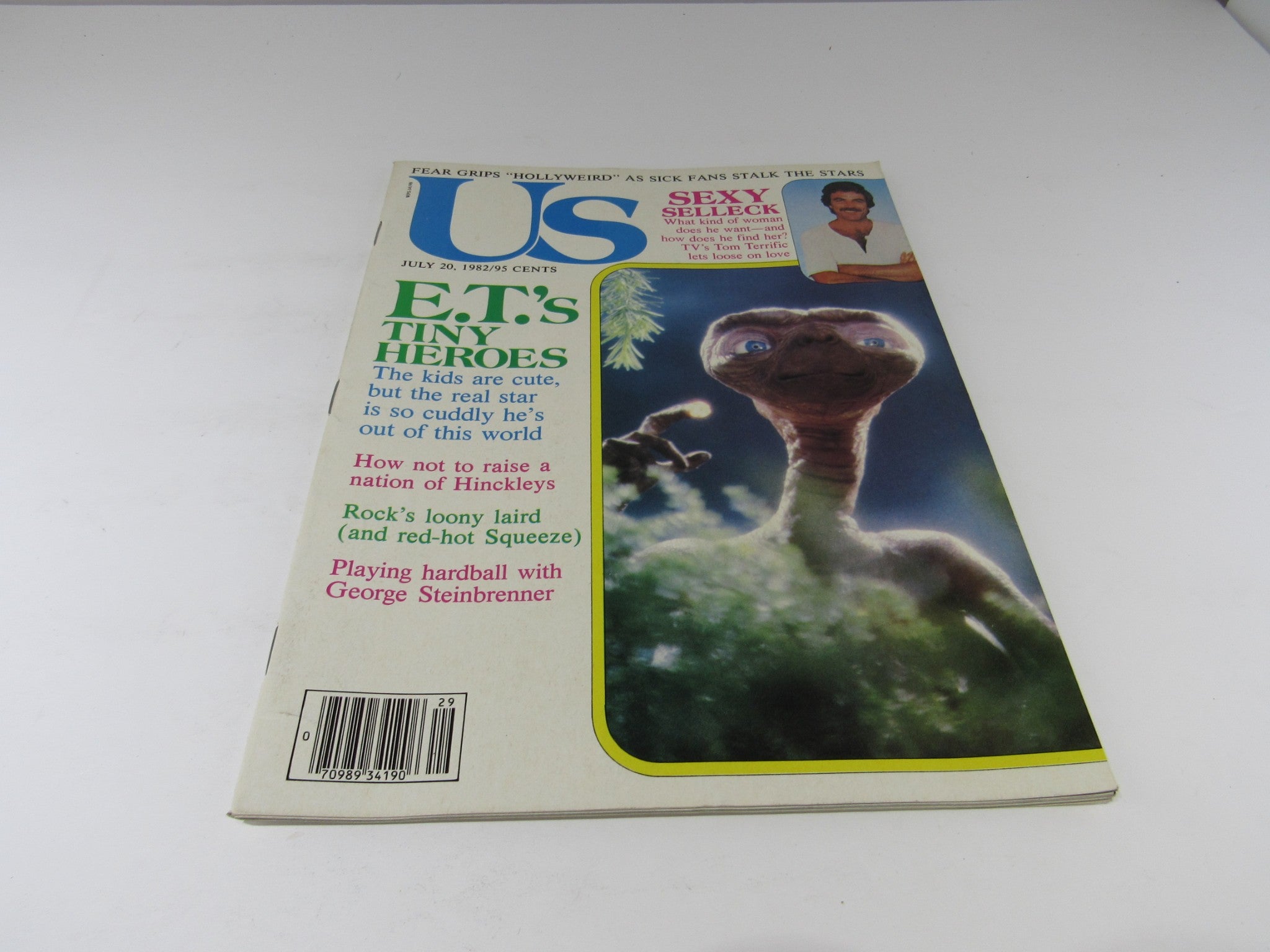 VTG US Magazine July 20, 1982 - E.T - Tom Selleck- No Label Excellent Condition