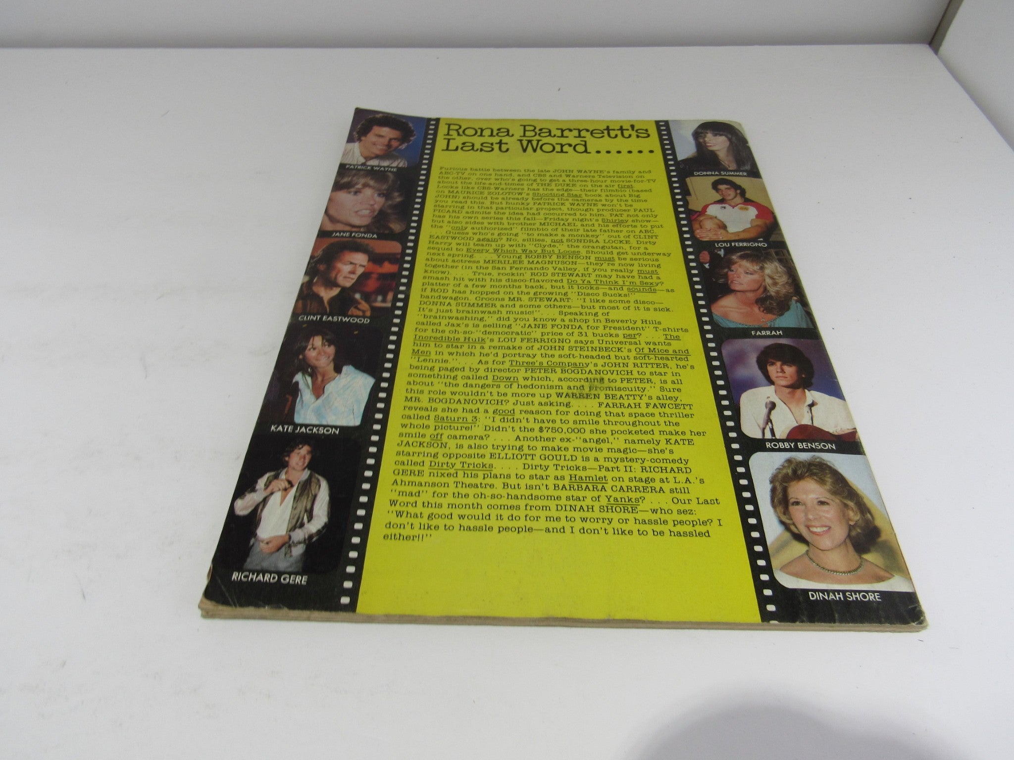 VTG Rona Barrett's Gossip Magazine December 1979 - Charlies Angels - NO LABEL