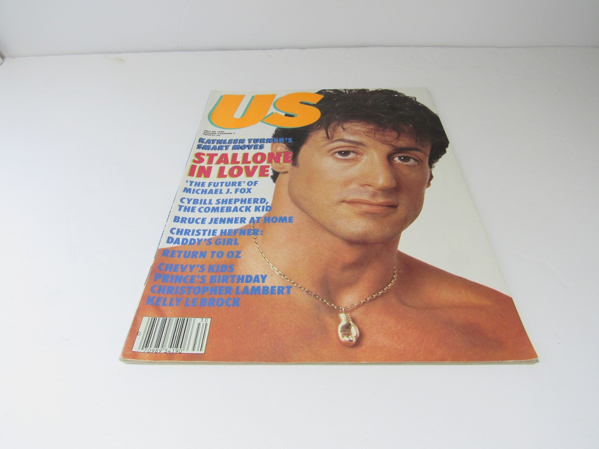 VTG US Magazine: July 29, 1985 Stalone in Love, Christie Hefner, Kathleen Turner