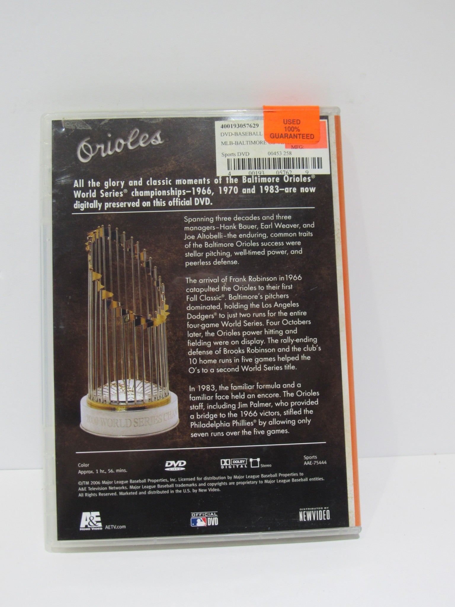 MLB Vintage World Series Films - Baltimore Orioles 1966, 1970 & 1983 (2006) DVD