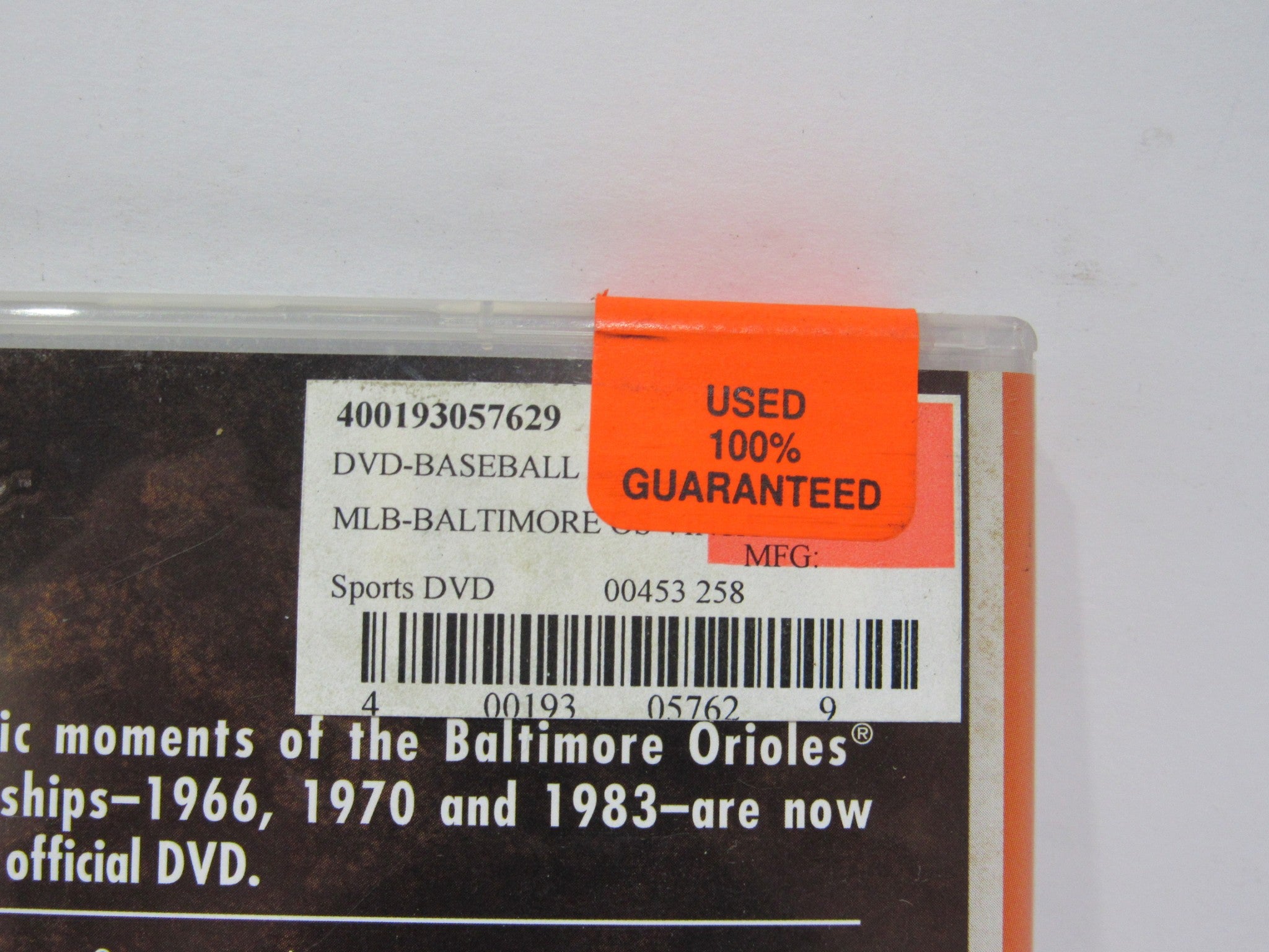 MLB Vintage World Series Films - Baltimore Orioles 1966, 1970 & 1983 (2006) DVD