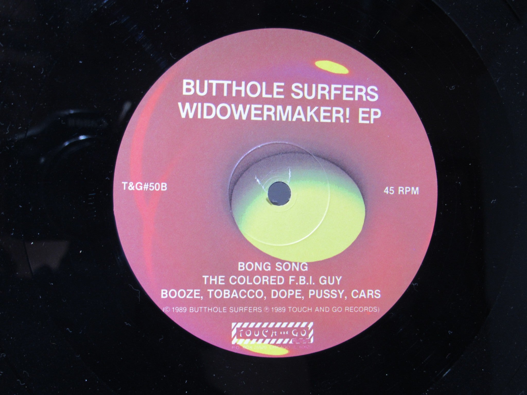 Butthole Surfers: Widowermaker! Touch And Go EP ‎T&G#50 Grade: VG+