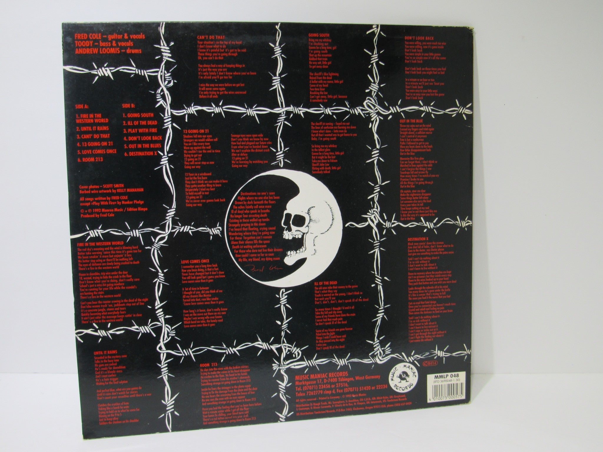 Dead Moon: Strange Pray Tell Germany Music Maniac Mono LP MMLP 048 Grade: VG+