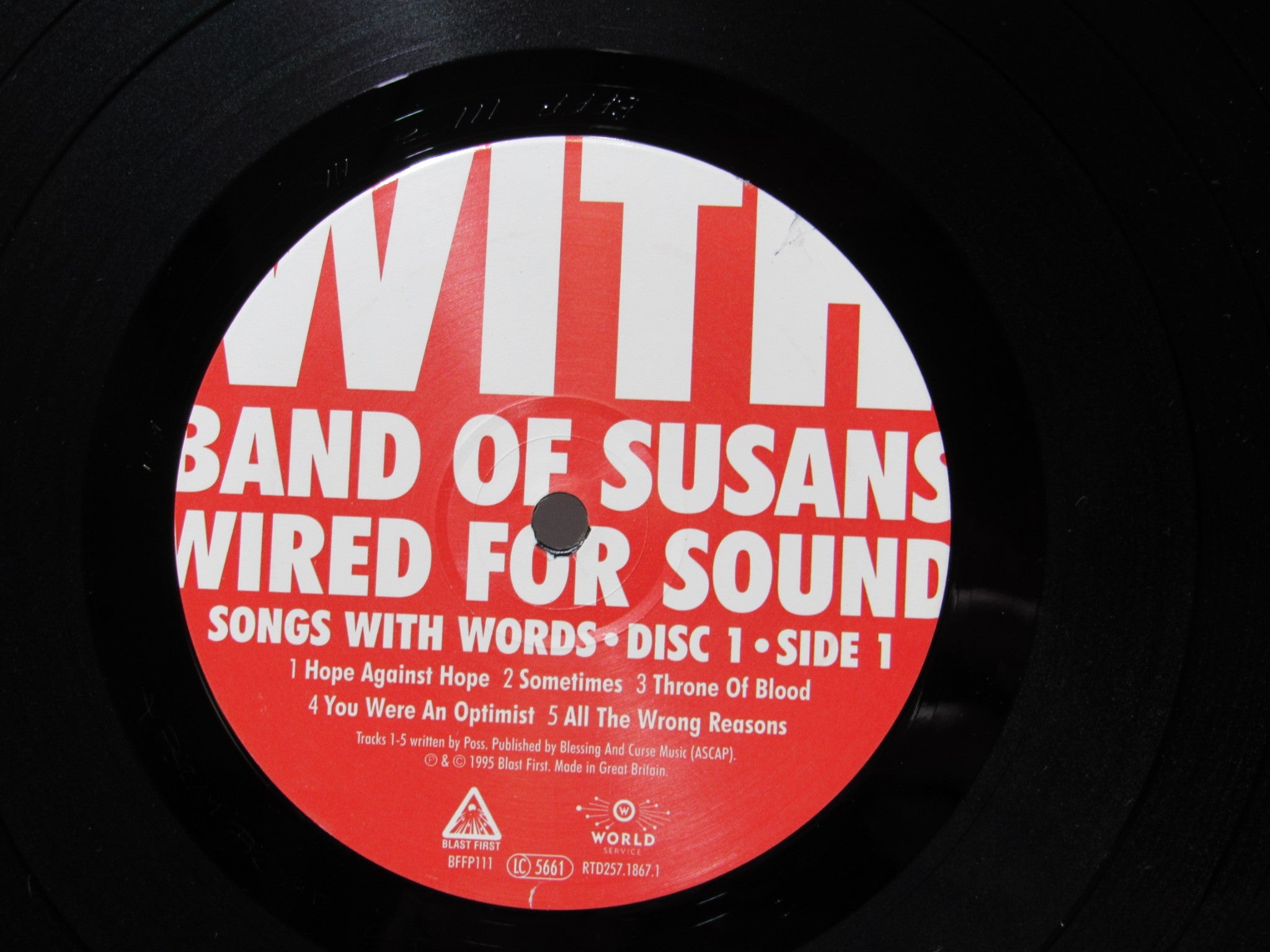 Band Of Susans: Wired For Sound Blast First 3X LP Compilation BFFP111 Grade: VG+